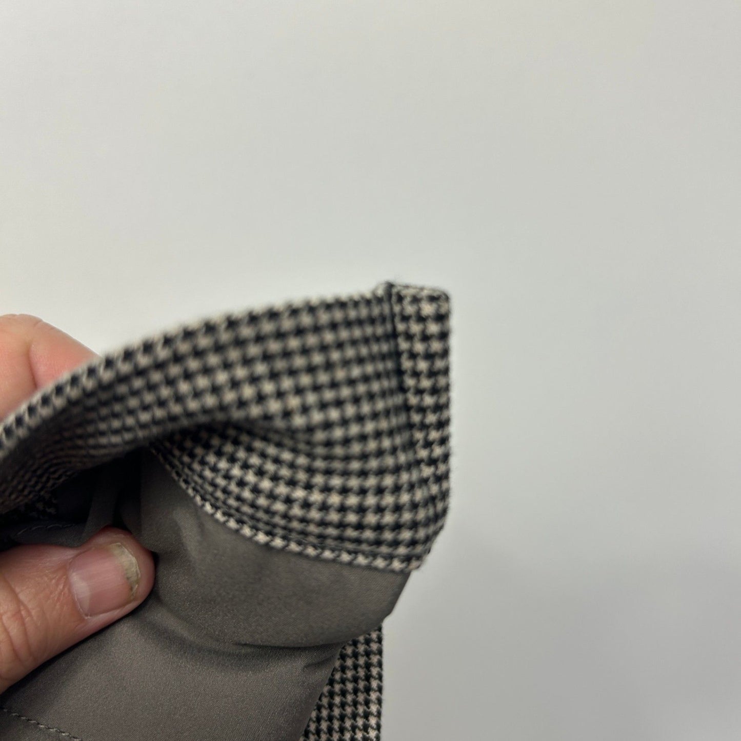 UNIQLO Pants Size 14 Large Houndstooth Check Pockets Zip Fly *Altered