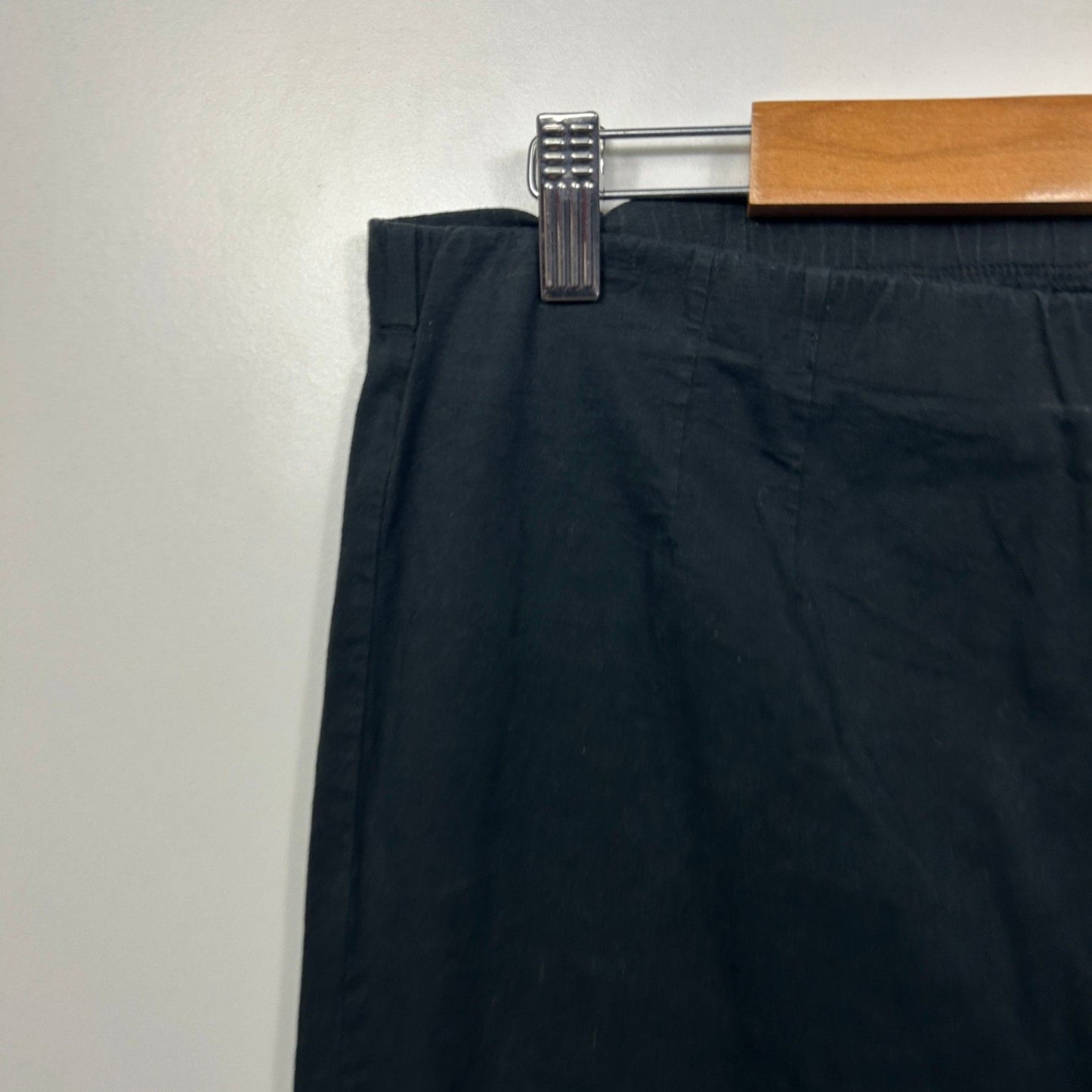Orentique Black Trousers Pants Size 16 Ankle Length Pull On