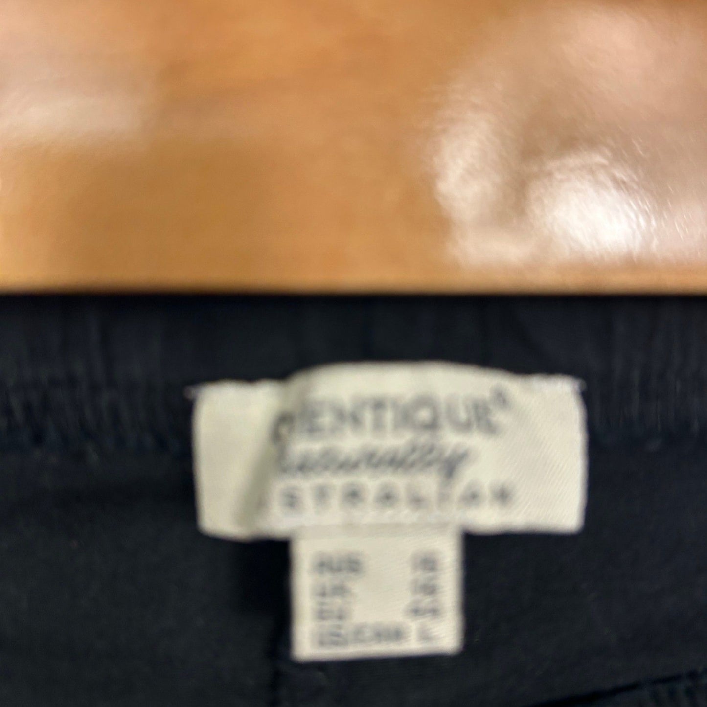 Orentique Black Trousers Pants Size 16 Ankle Length Pull On