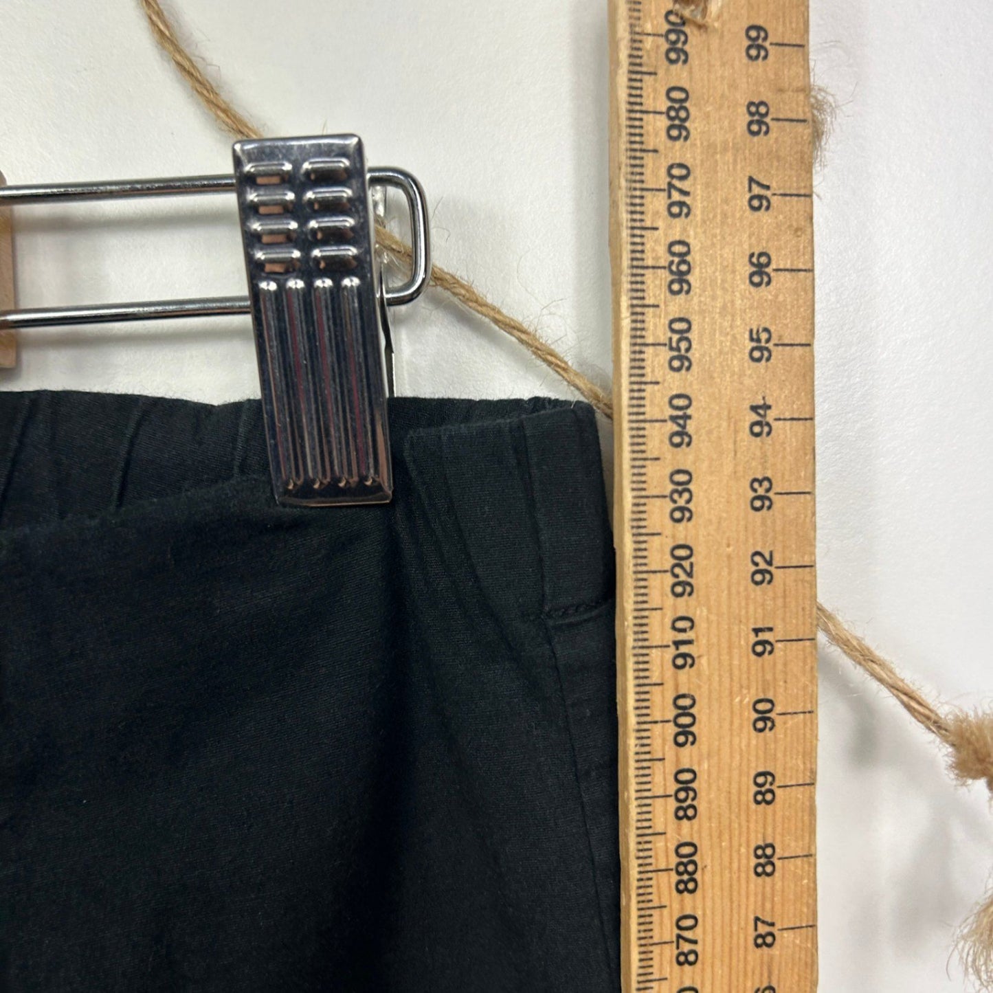 Orentique Black Trousers Pants Size 16 Ankle Length Pull On