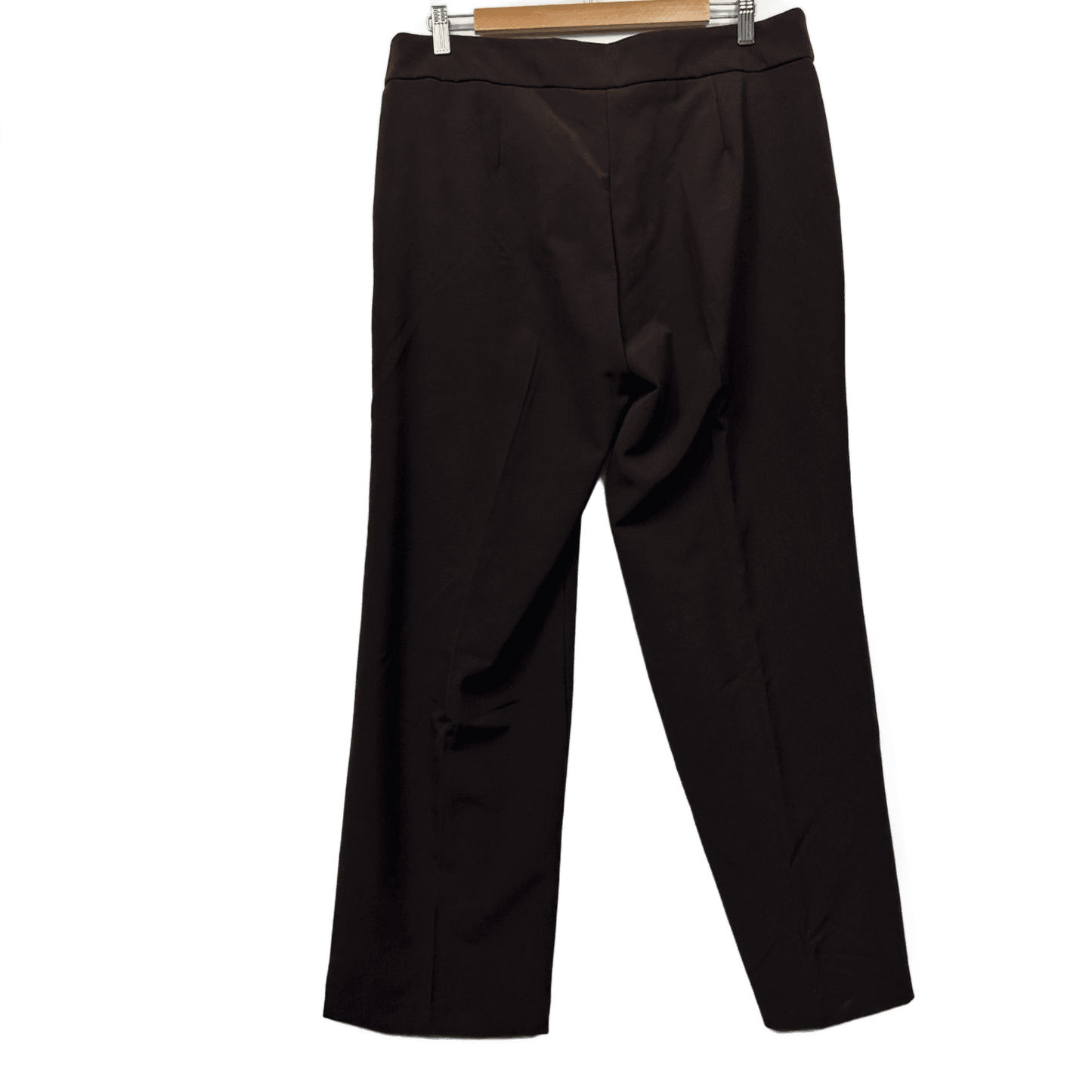 New Millers Chocolate Brown Straight Trousers Pants Size 14 Short Length