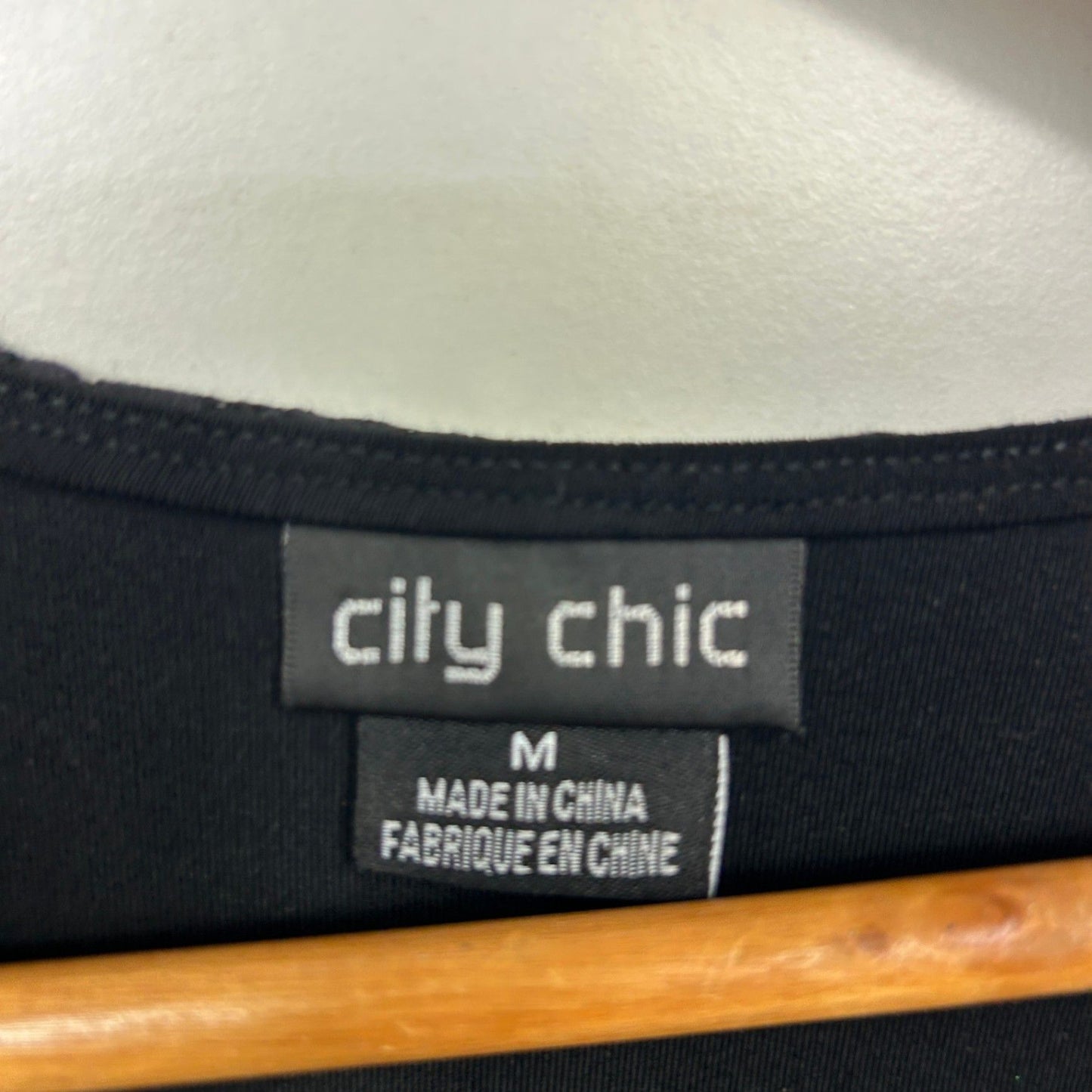 City Chic Faux Wrap Size 18 Plus Black Lace Overlay Cocktail Belted V Neck