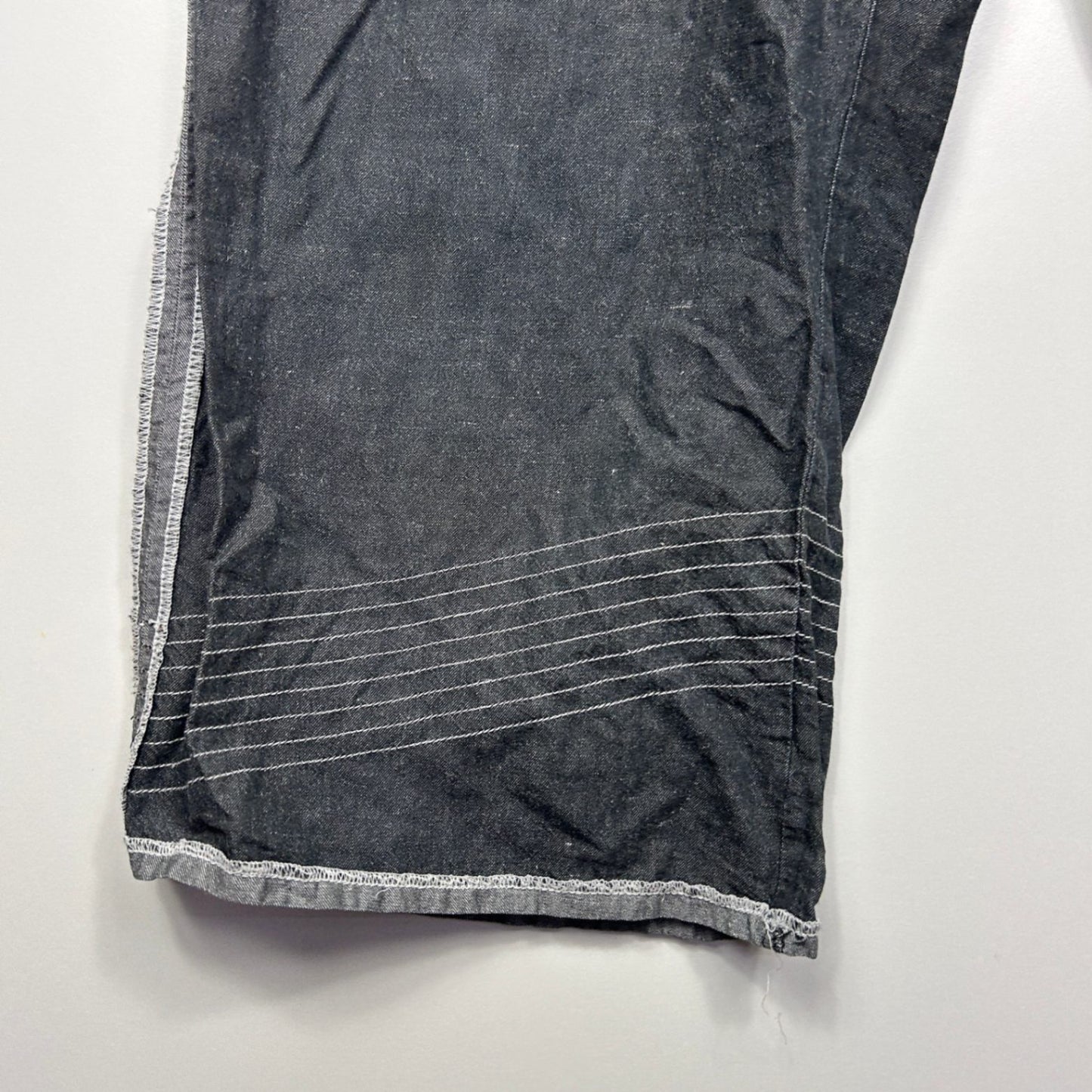 Taking Shape Cargo Cropped Pants Grey Linen Blend Size 14 Zip Fly