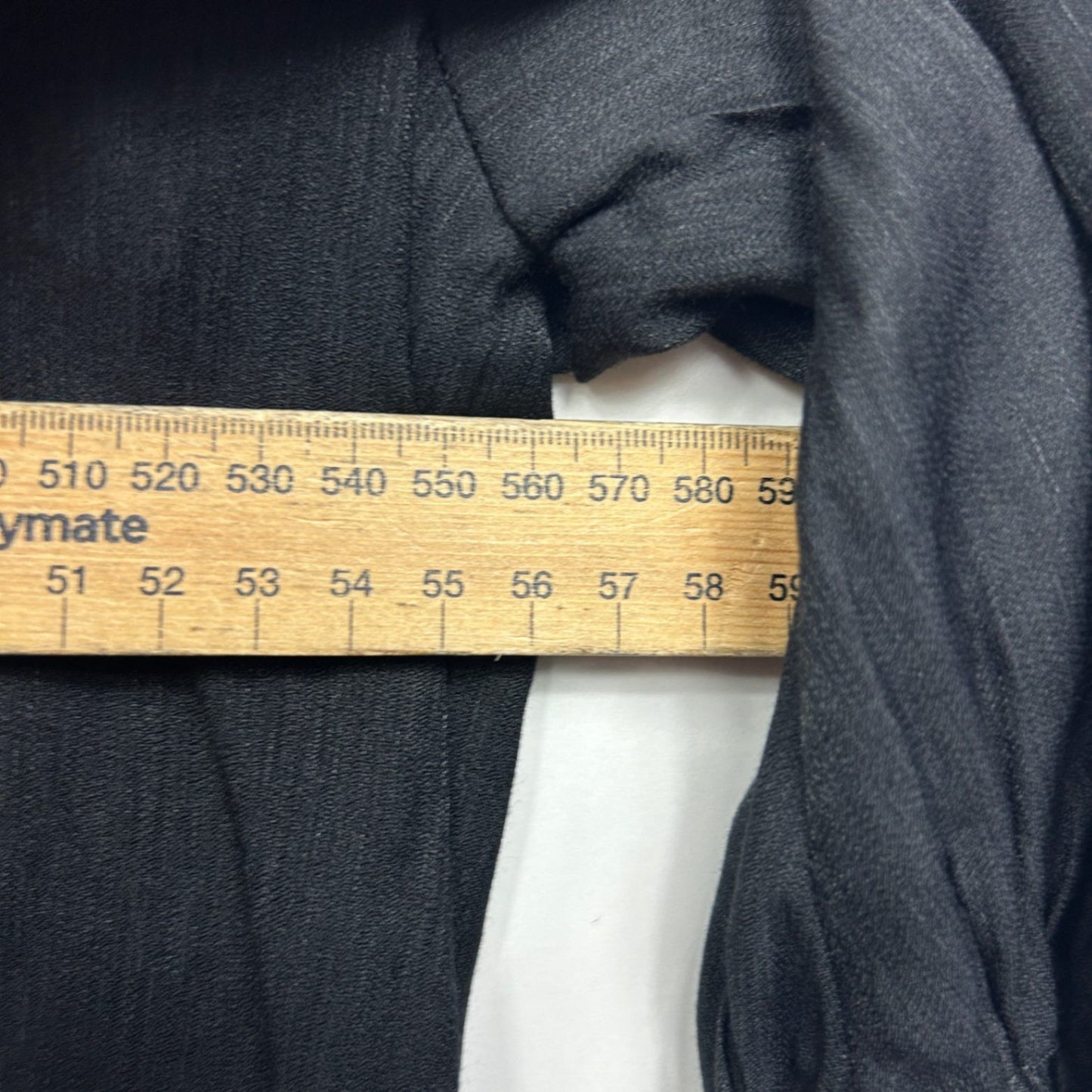 New &me Top Blouse Size 18 Black 3/4 Sleeve Viscose Blend