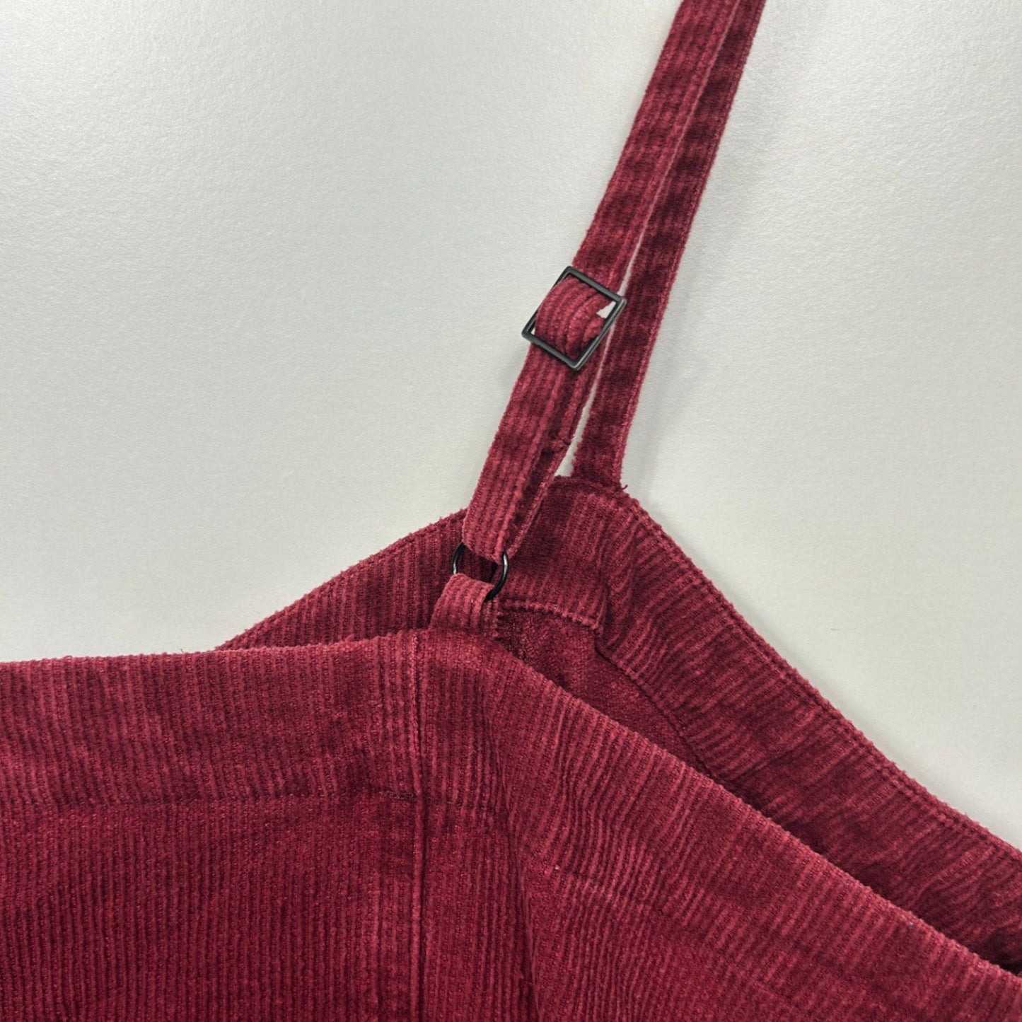 City Chic CCX Mini Corduroy Dress Size 16 Plus Small Sleeveless Pockets Adjustable Straps