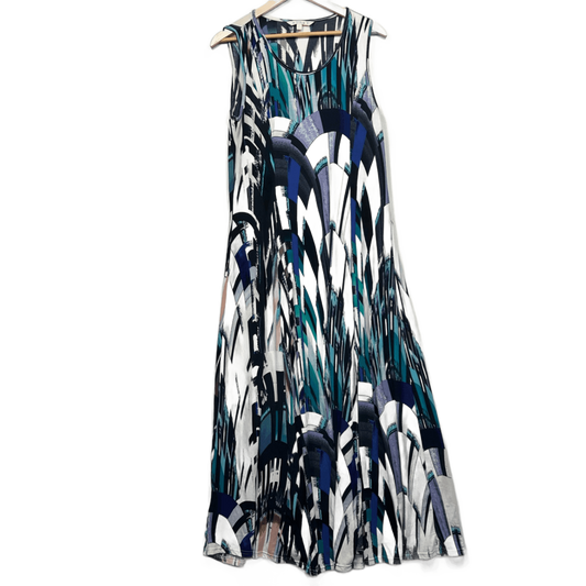 Noni B Maxi Dress Size 14 Multicoloured Sleeveless Long Length