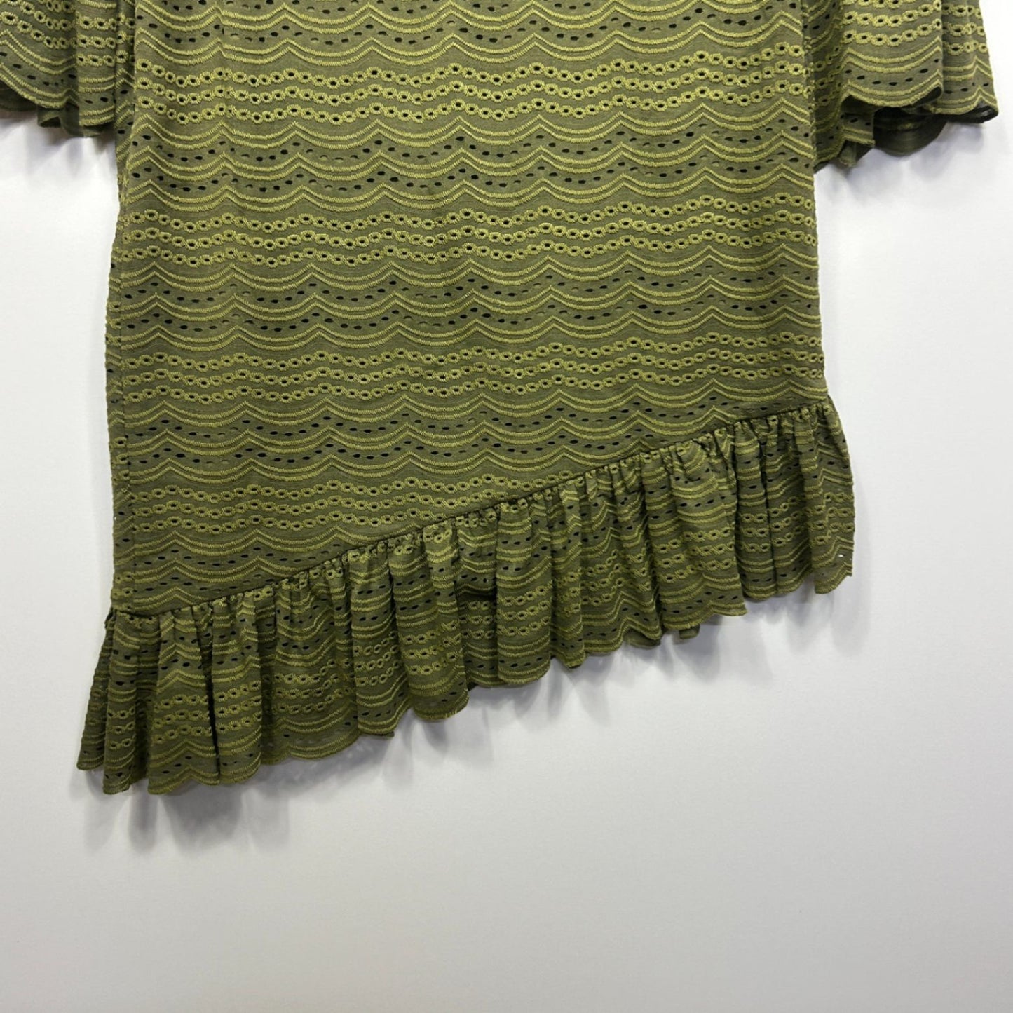 New Livingstone Cooper Cocktail Dress Size 16 Green Cecil Bell Sleeve