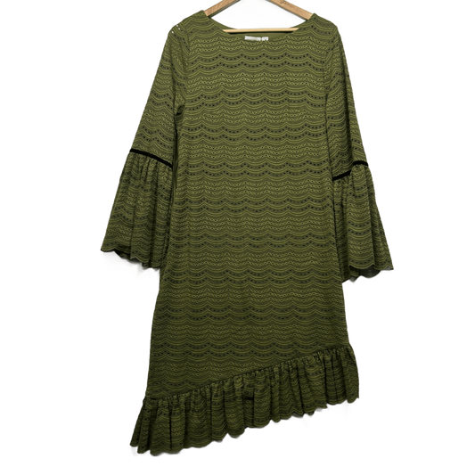 New Livingstone Cooper Cocktail Dress Size 16 Green Cecil Bell Sleeve