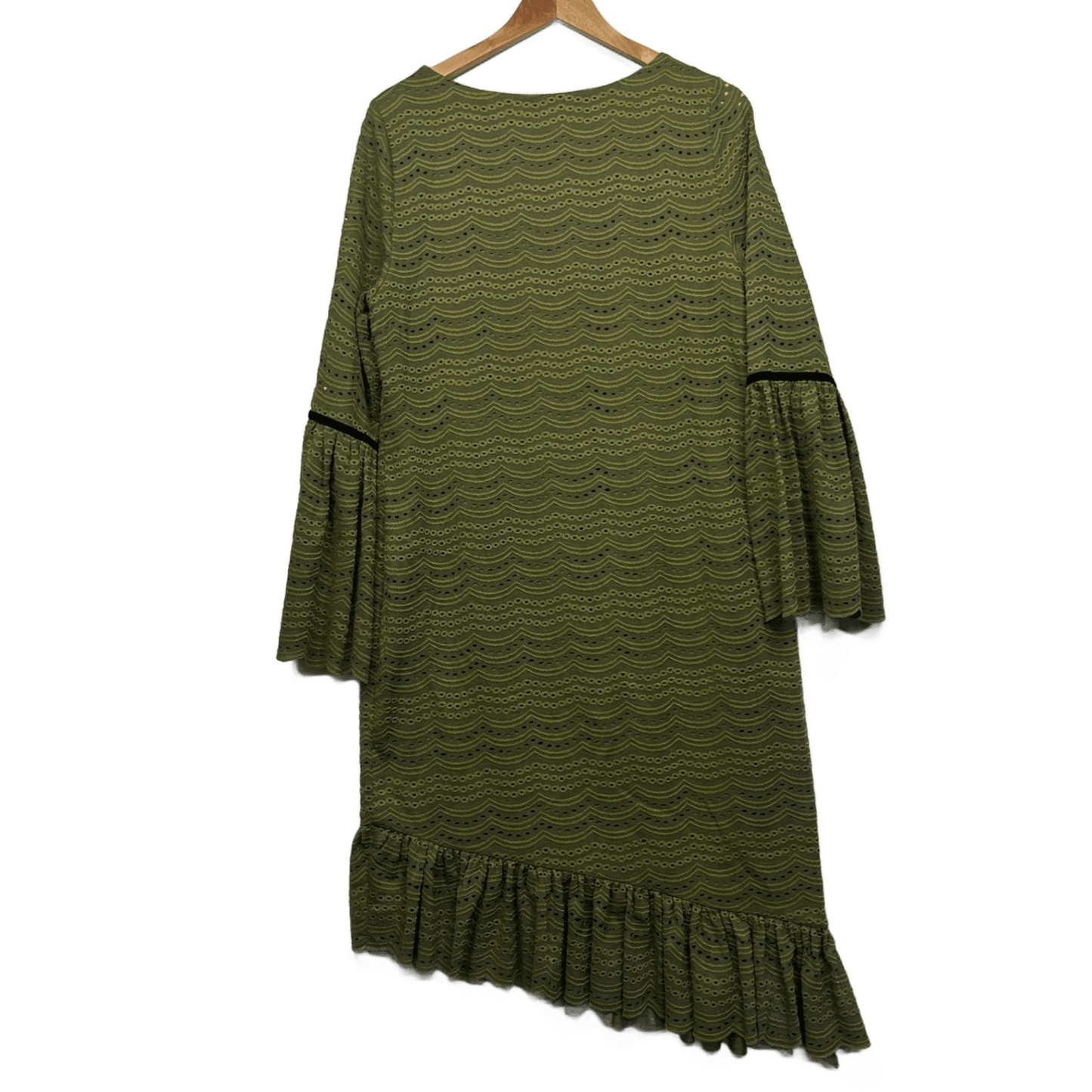 New Livingstone Cooper Cocktail Dress Size 16 Green Cecil Bell Sleeve