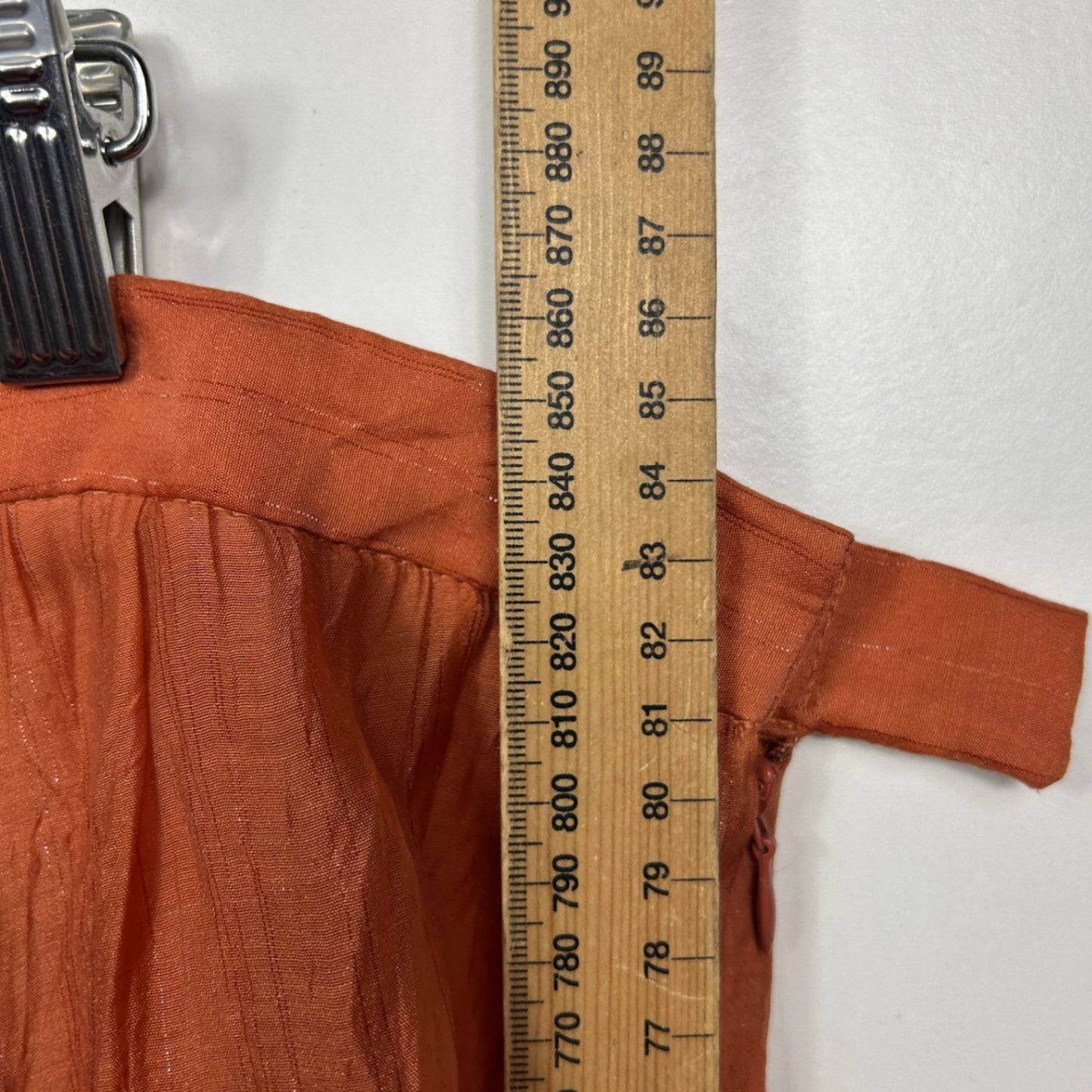 Free Woman Maxi Boho Skirt Size 18 Plus Rust Orange Tencel Blend
