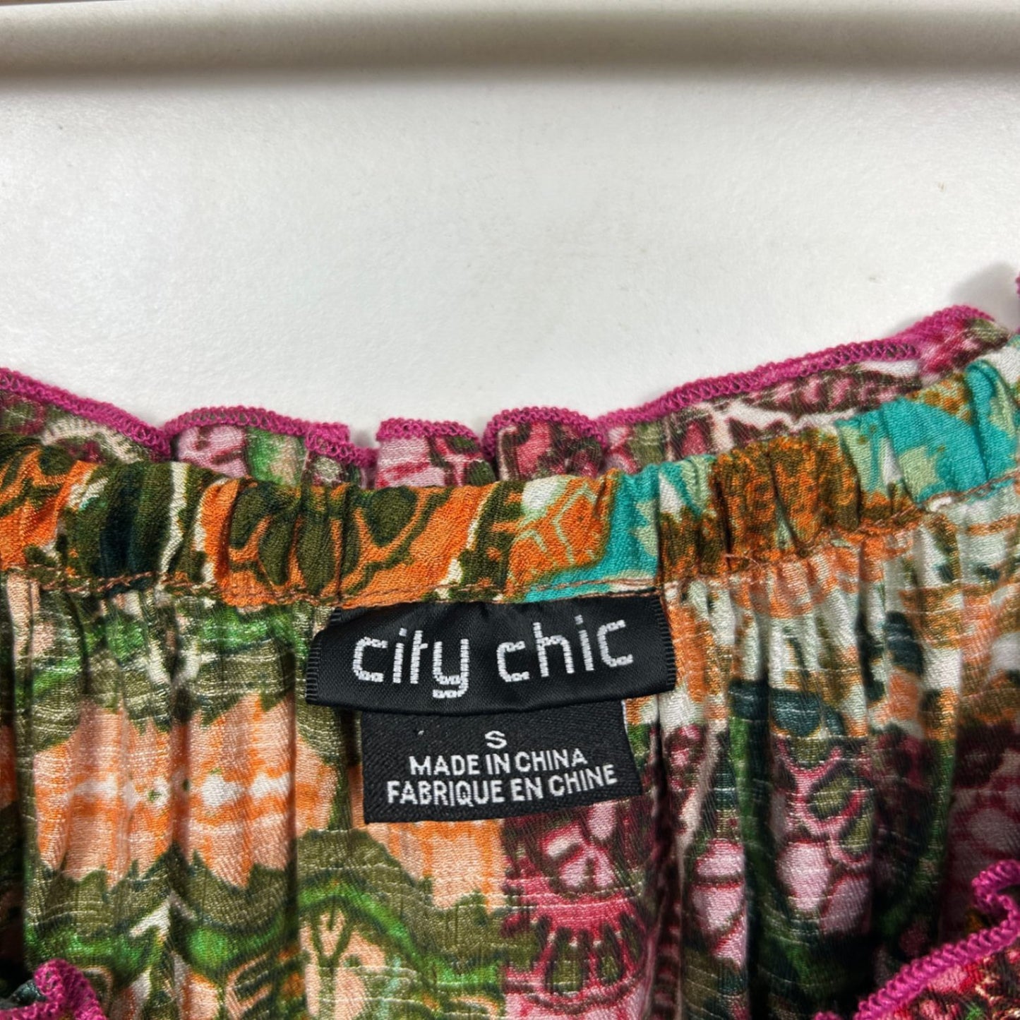 City Chic Maxi Boho Dress Size 16 Small Plus Sleeveless Multicoloured Pockets