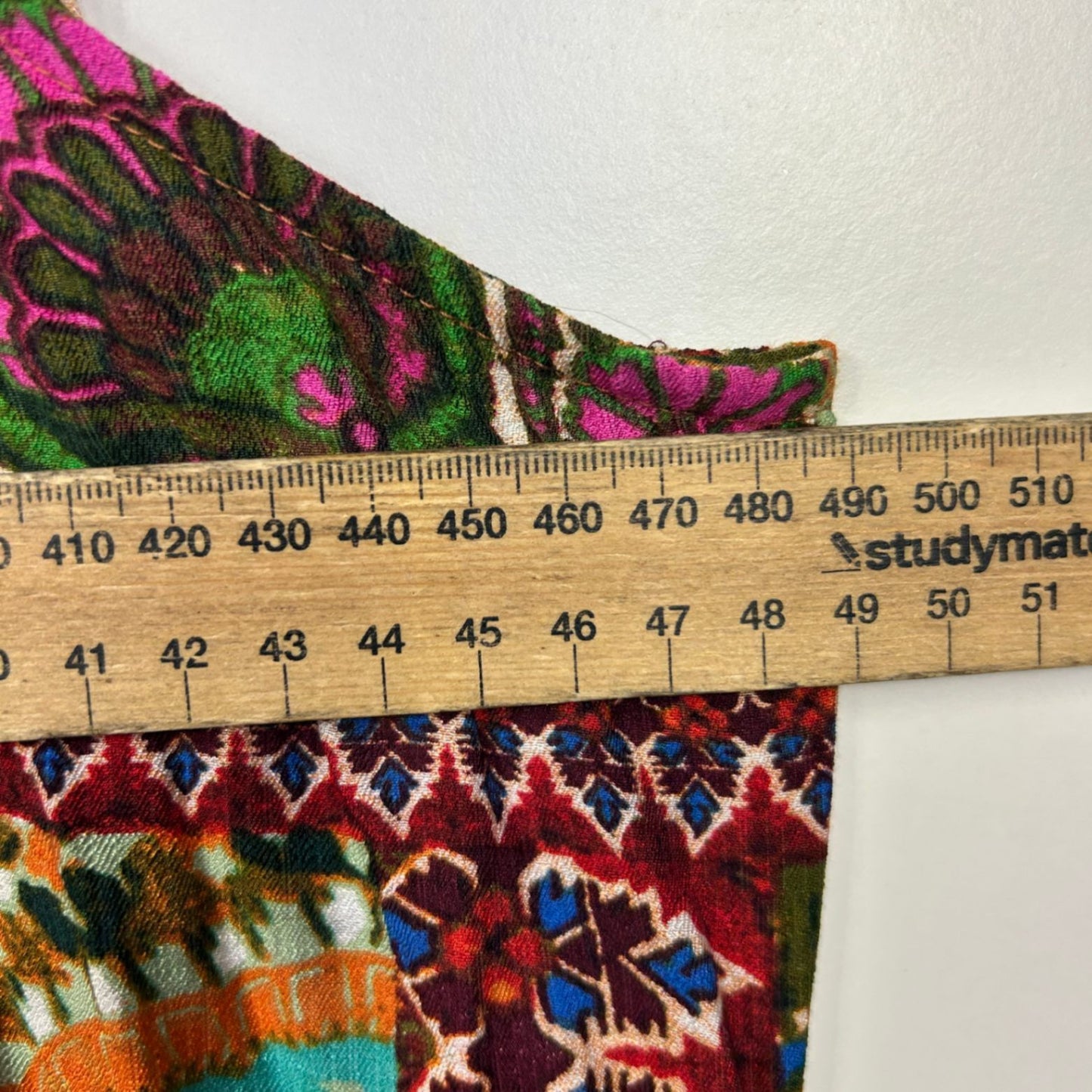 City Chic Maxi Boho Dress Size 16 Small Plus Sleeveless Multicoloured Pockets