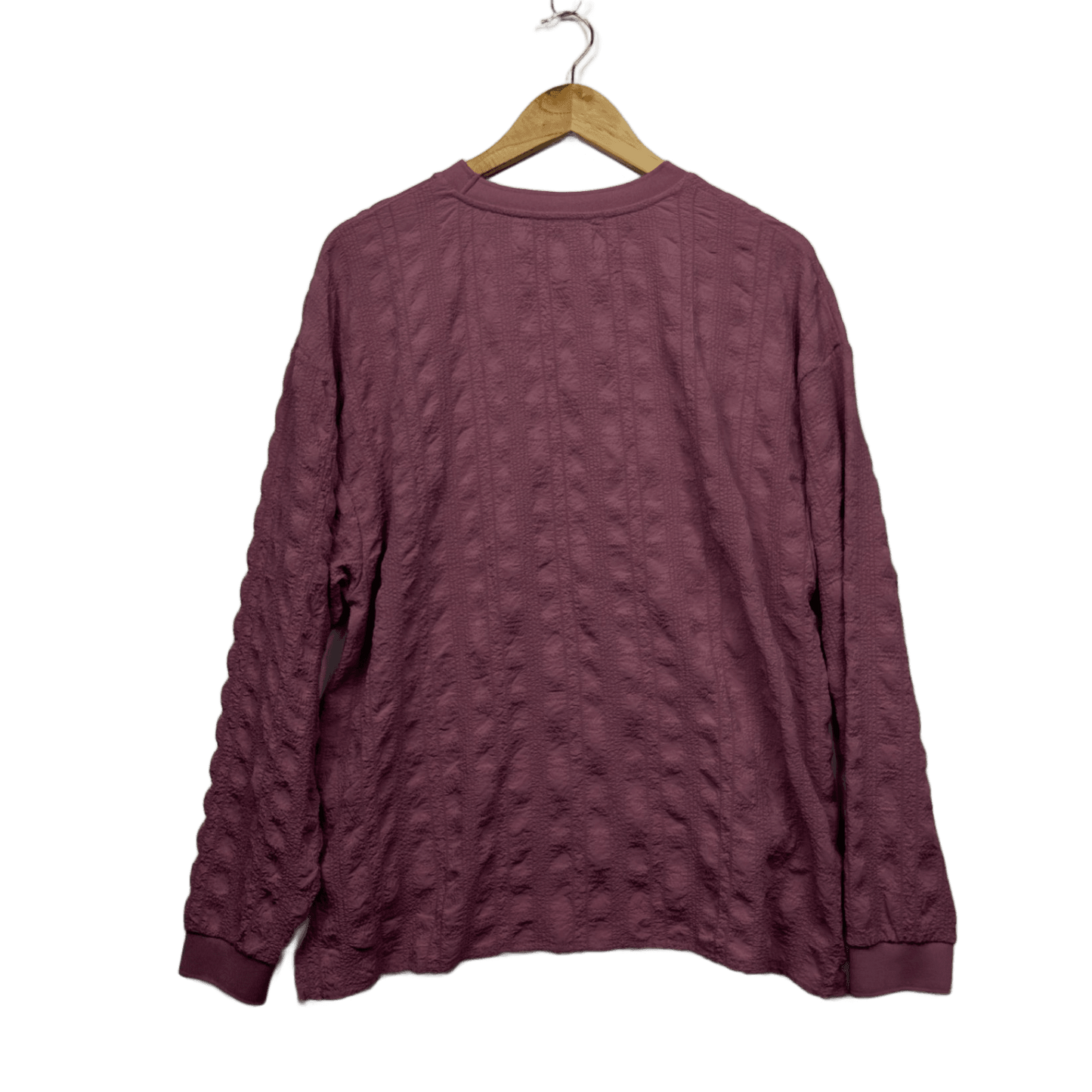 Decjuba Top Size 14 Large Pink Long Sleeve Textured