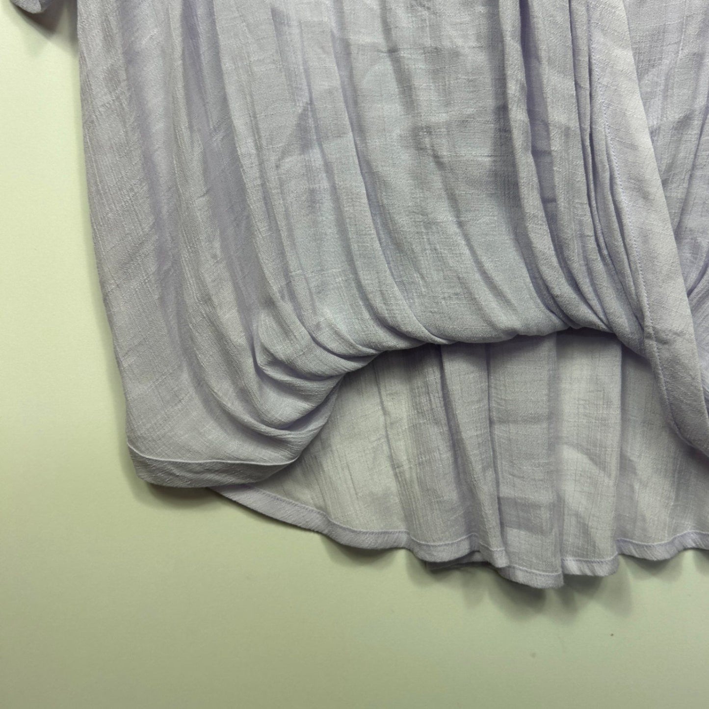Virtuelle Lilac Draped Top Size 20 Short Sleeve