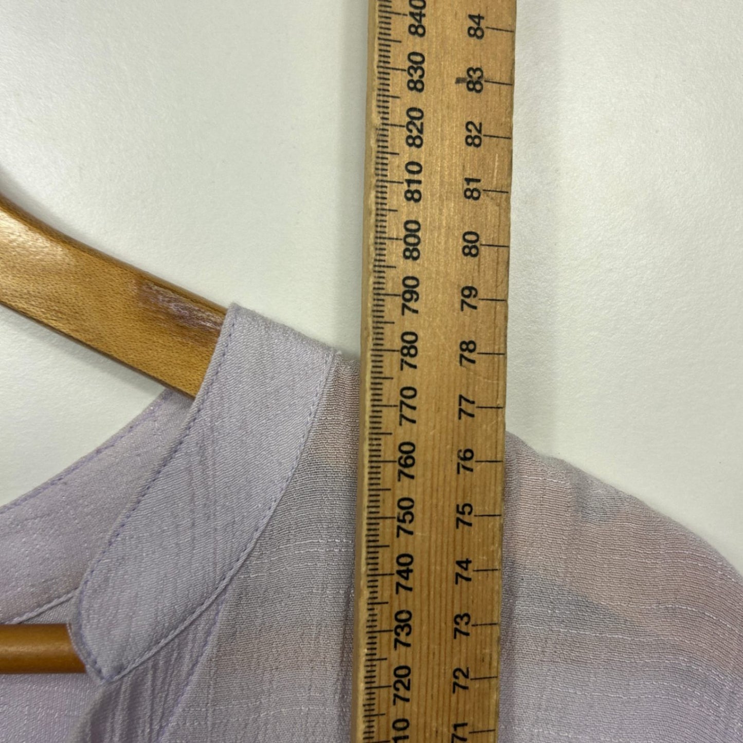 Virtuelle Lilac Draped Top Size 20 Short Sleeve