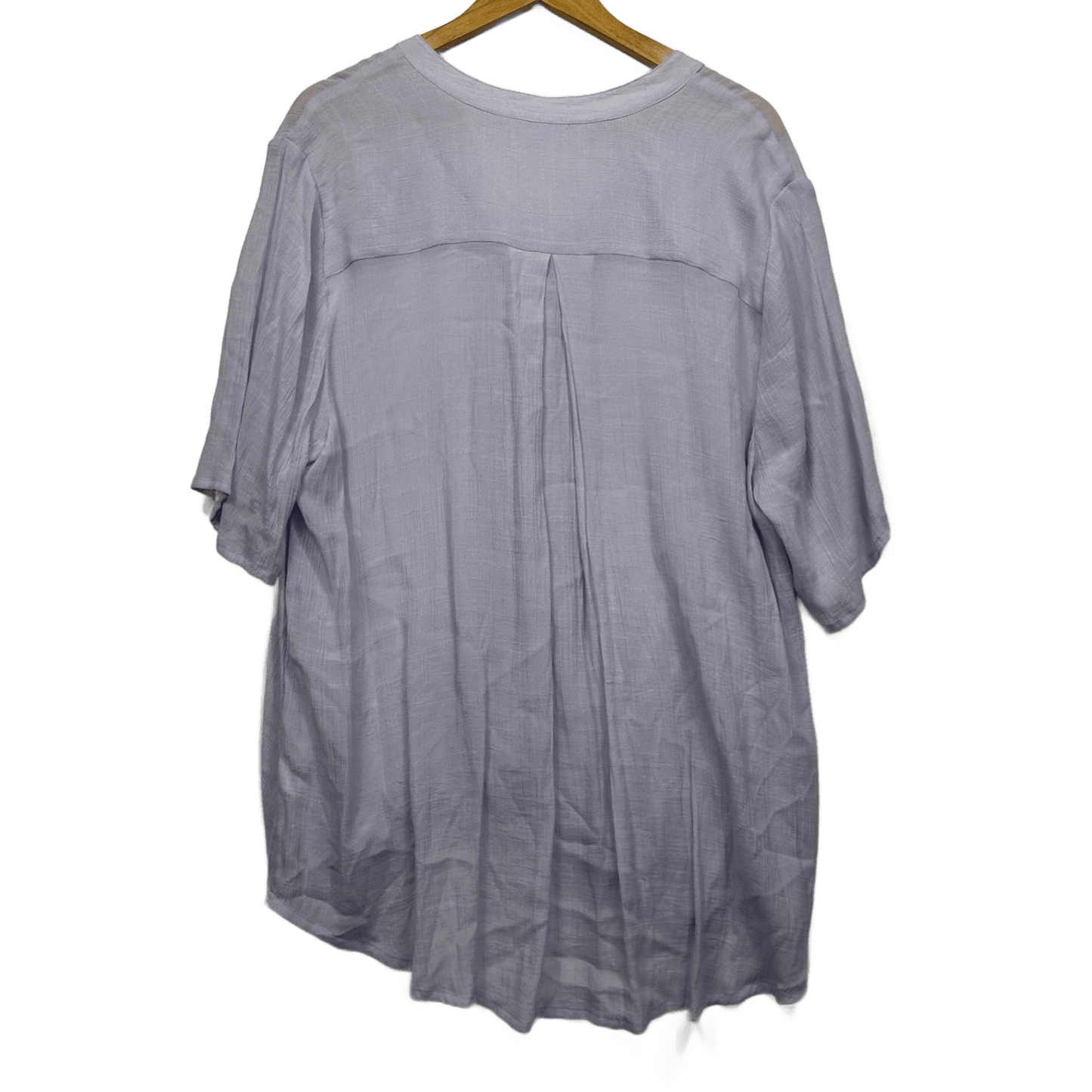 Virtuelle Lilac Draped Top Size 20 Short Sleeve