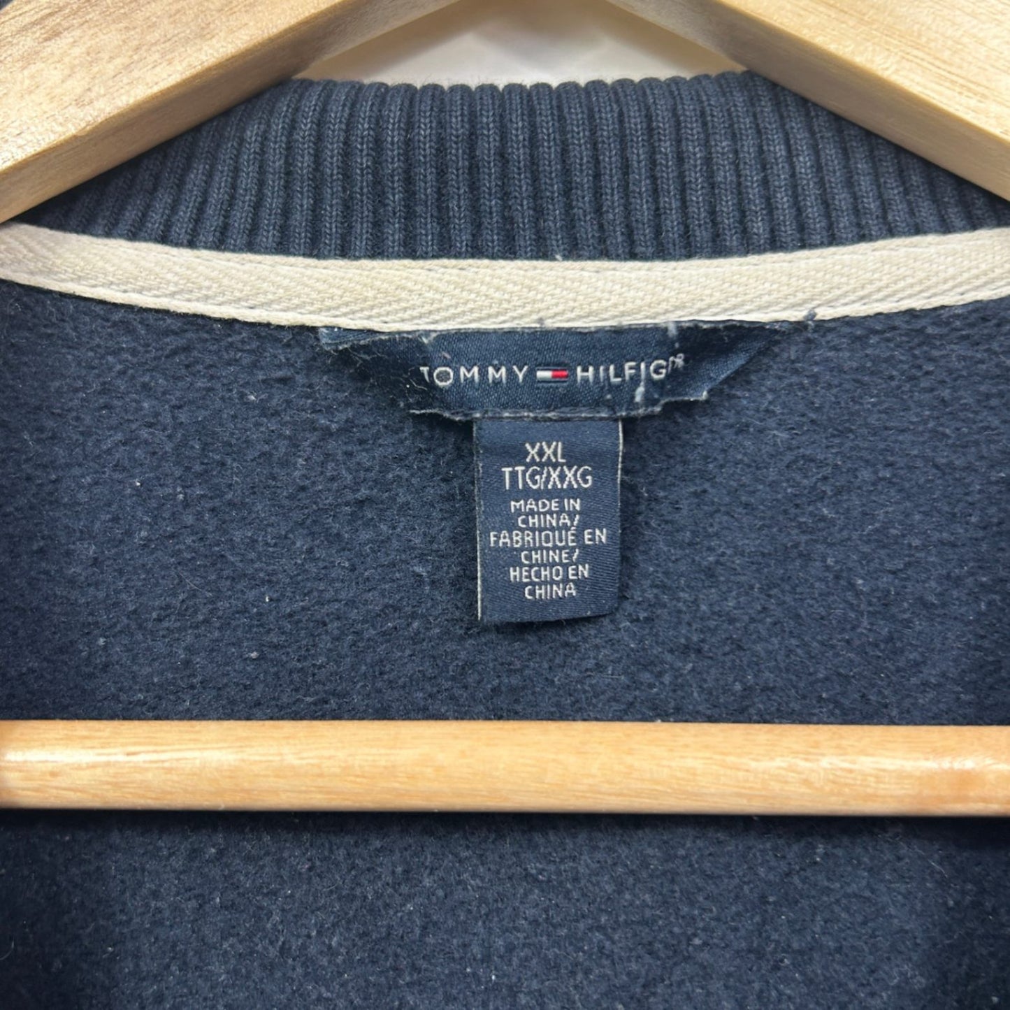 Tommy Hilfiger Track Jacket Jumper Size 16 18 XXL Full Zip Up Long Sleeve