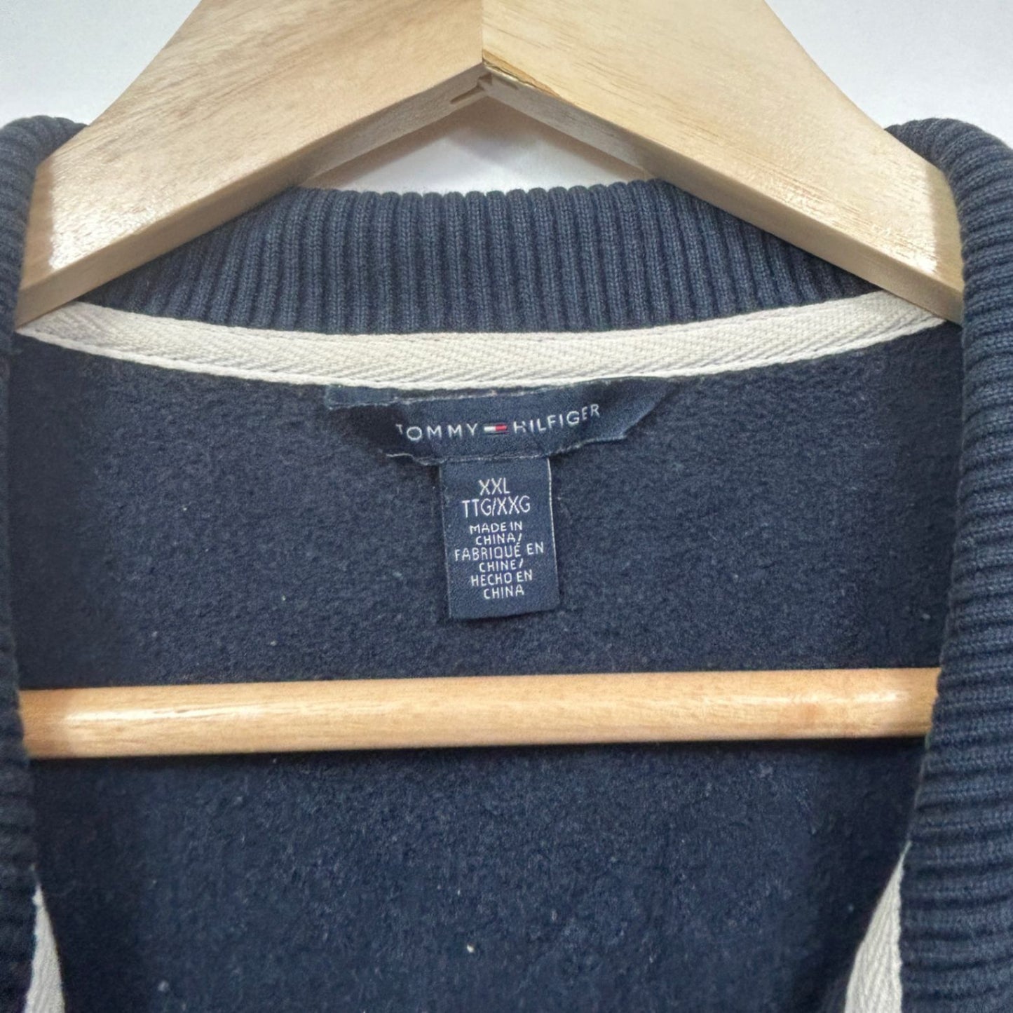 Tommy Hilfiger Track Jacket Jumper Size 16 18 XXL Full Zip Up Long Sleeve