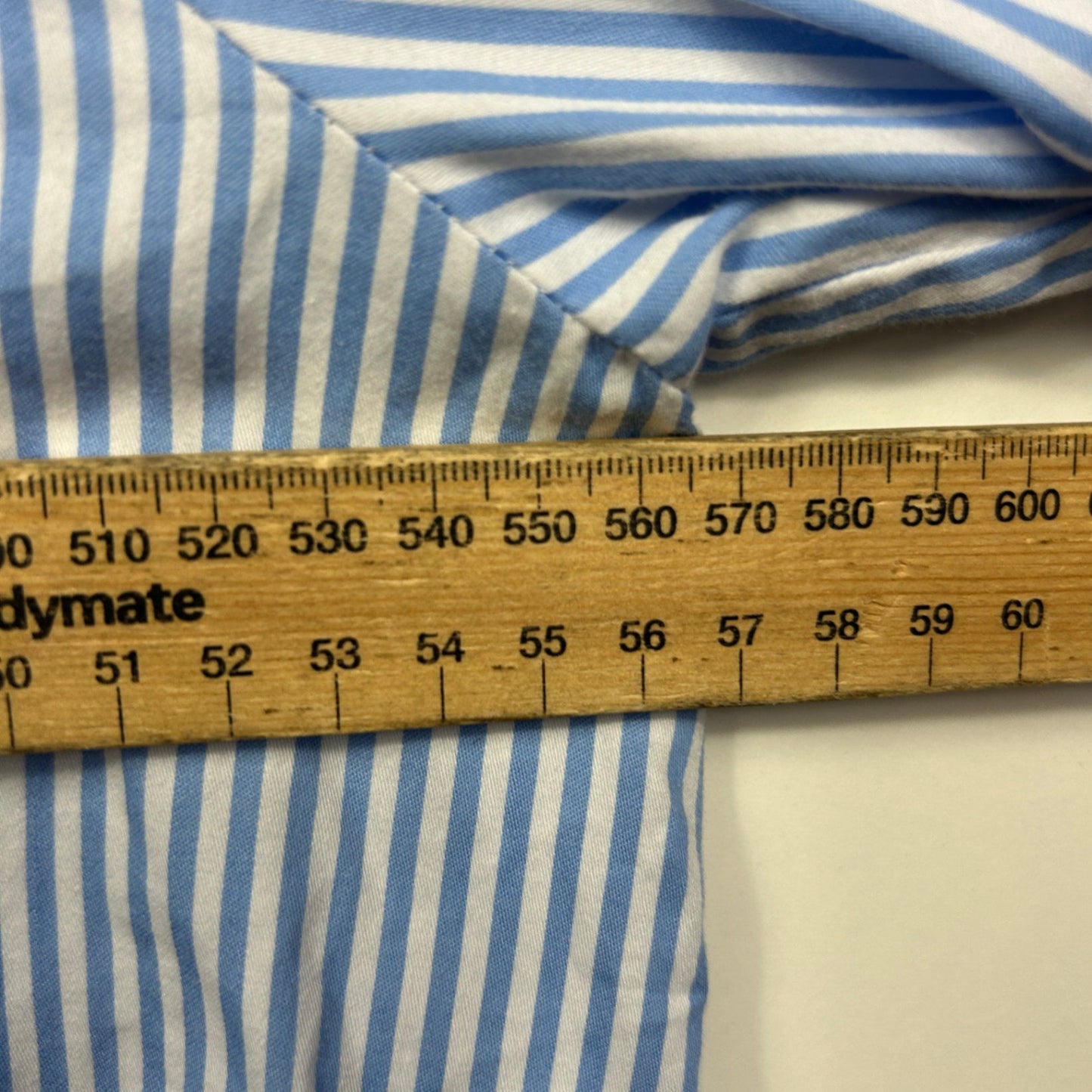 Sussan Long Sleeve Shirt Size 14 Cotton Blue White Striped Button Up