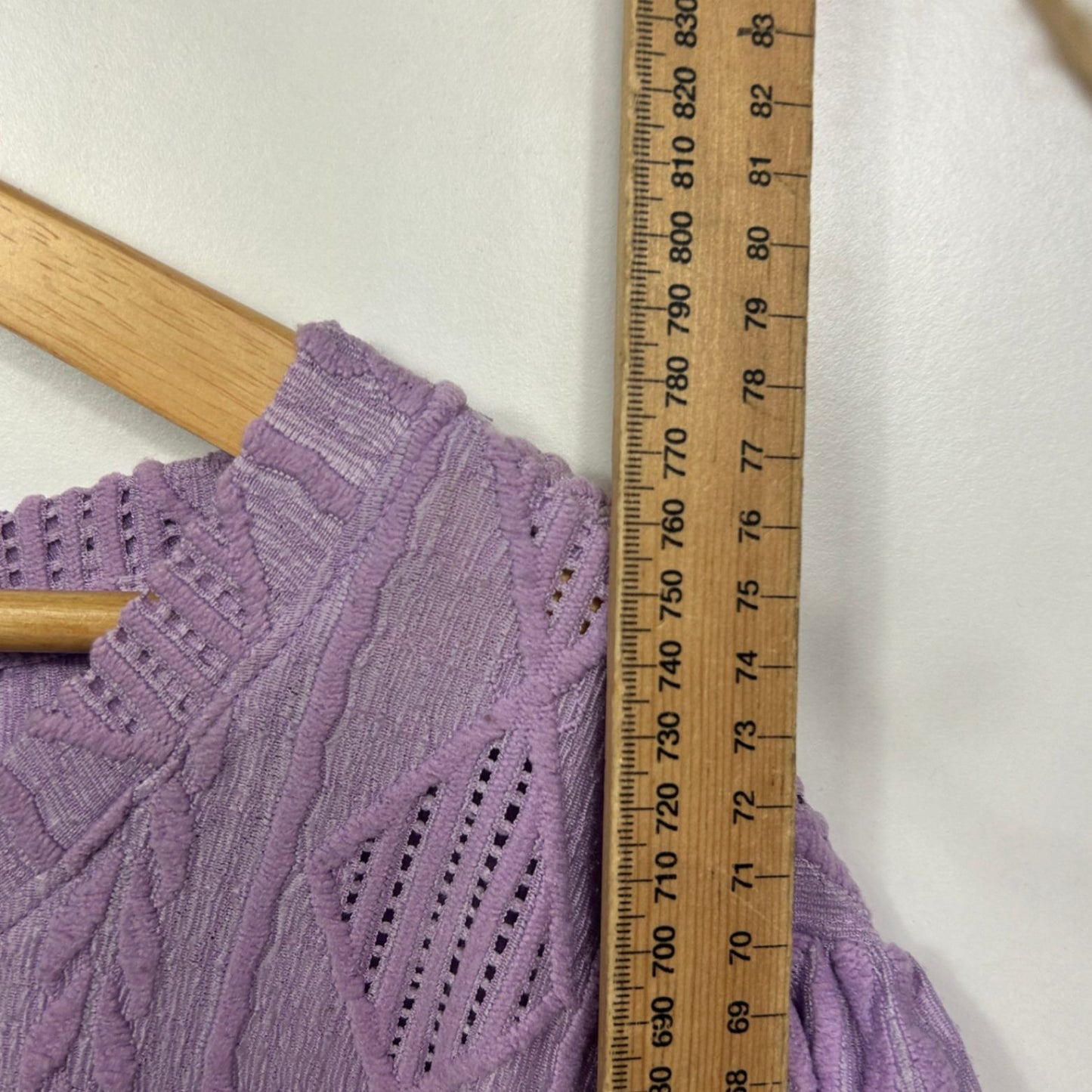 Autograph Top Size 22 24 26 Lilac Textured Knit Top Short Sleeve Stretch Soft Lightweight