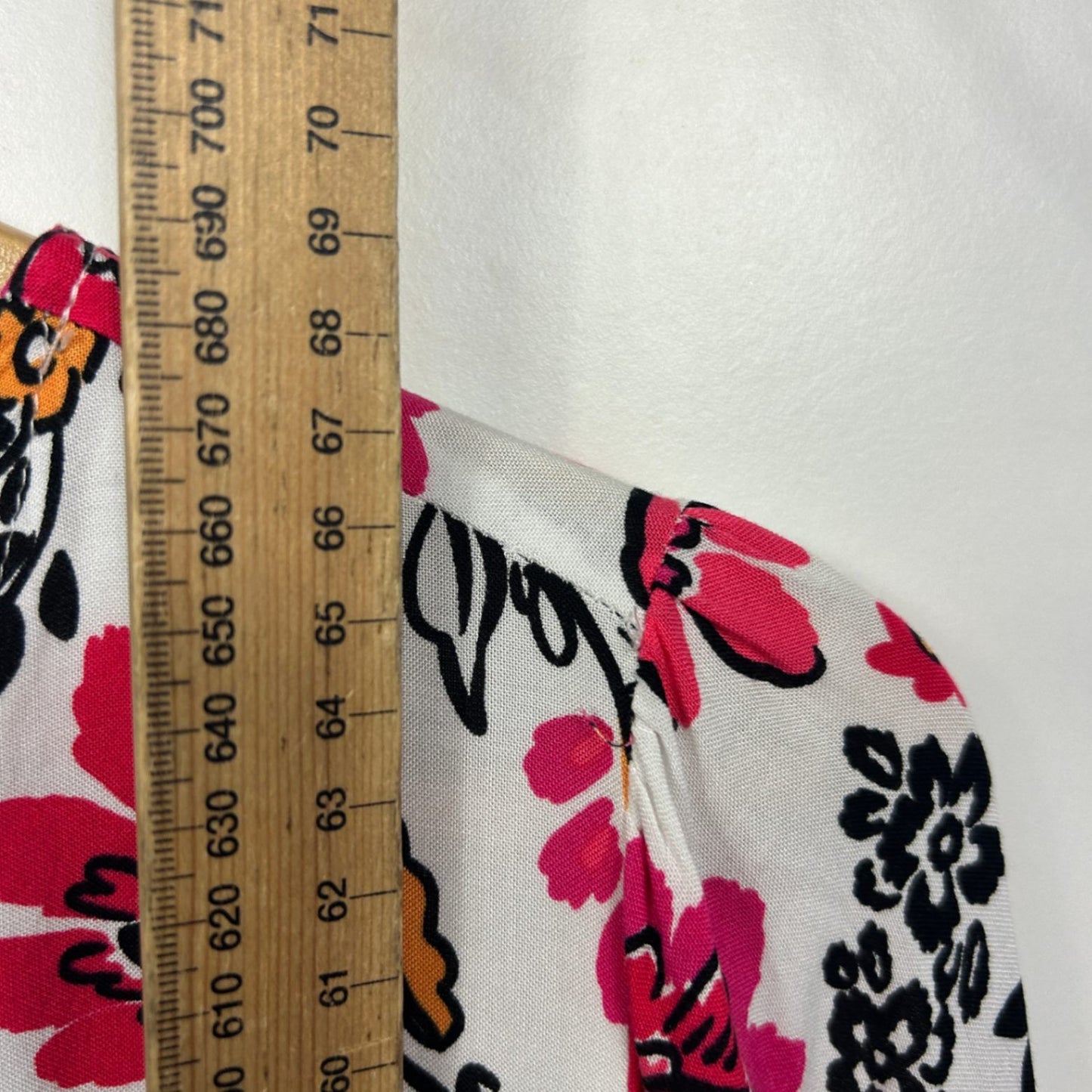 Rockmans Long Sleeve Blouse Size 16 Boho Floral Multicoloured