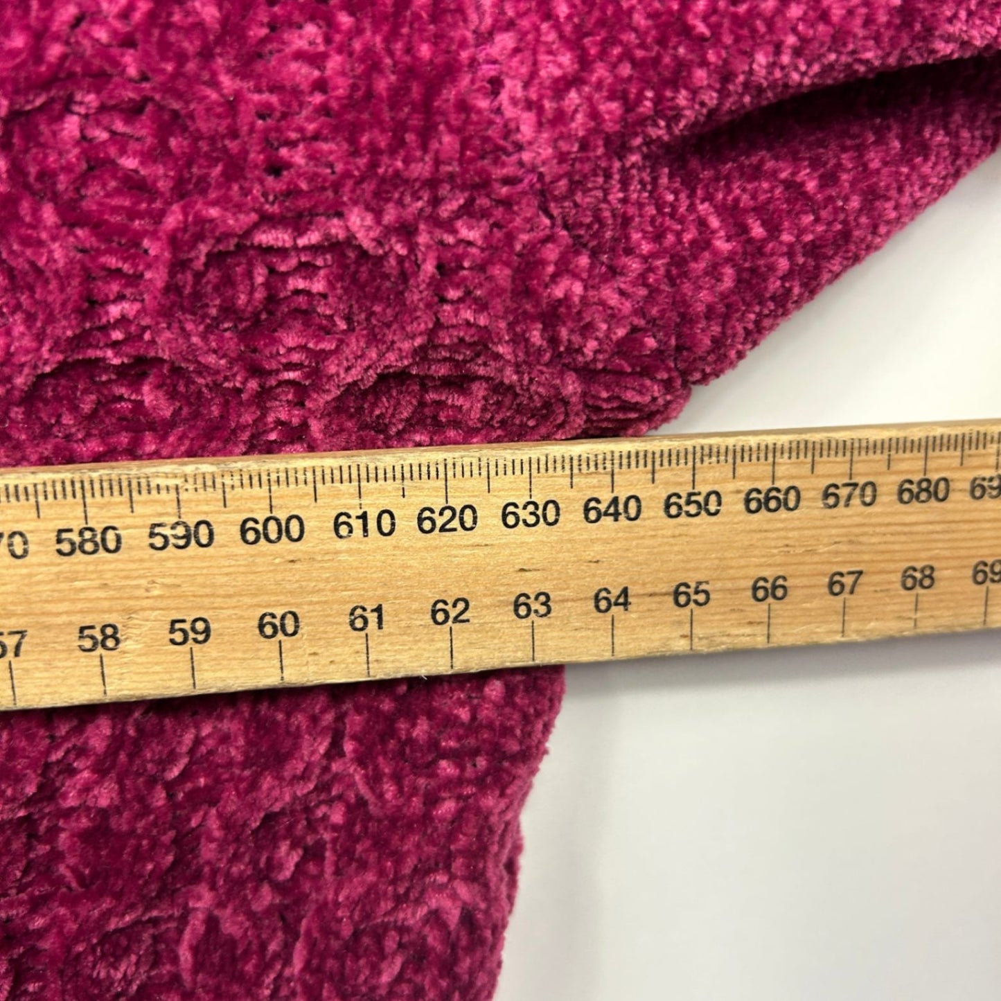 Rockmans Chenille Cable Knit Jumper Size 16 18 Berry Red Soft Cozy Sweater