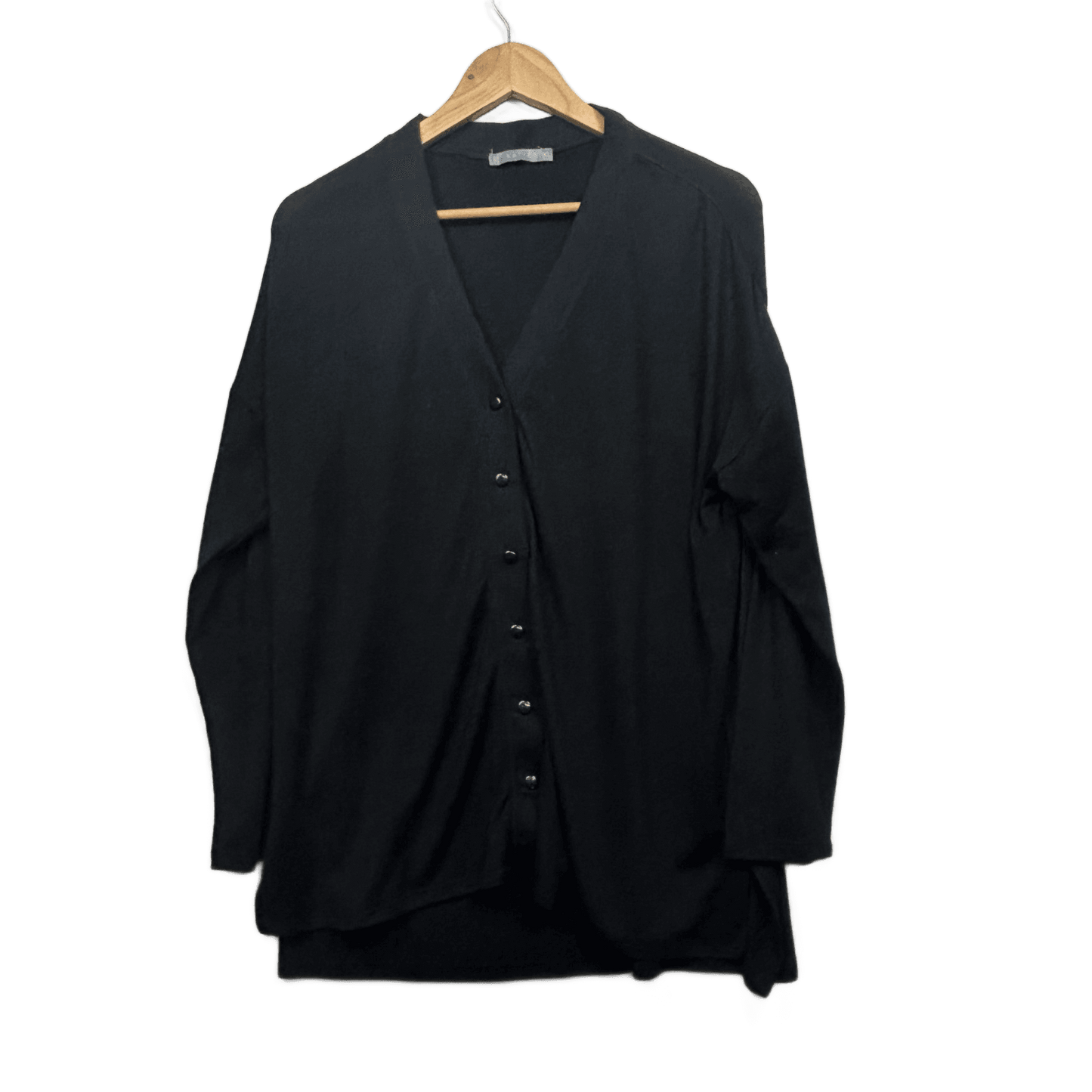 Katies Cardigan Jumper Size XL Black Long Sleeve Button up Knit