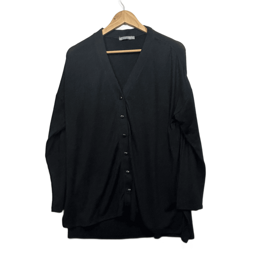 Katies Cardigan Jumper Size XL Black Long Sleeve Button up Knit