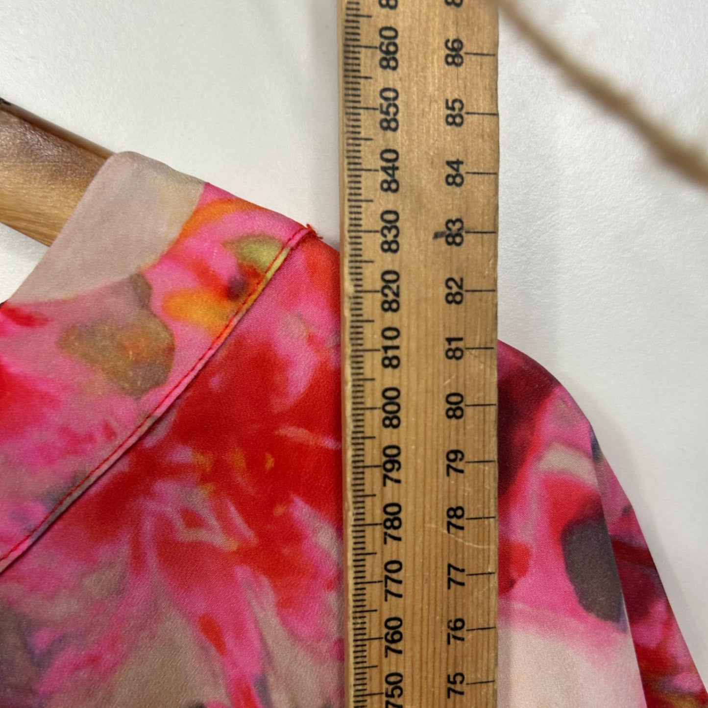 Basque Kaftan Top Size 18 Multicoloured Floral Short Sleeve