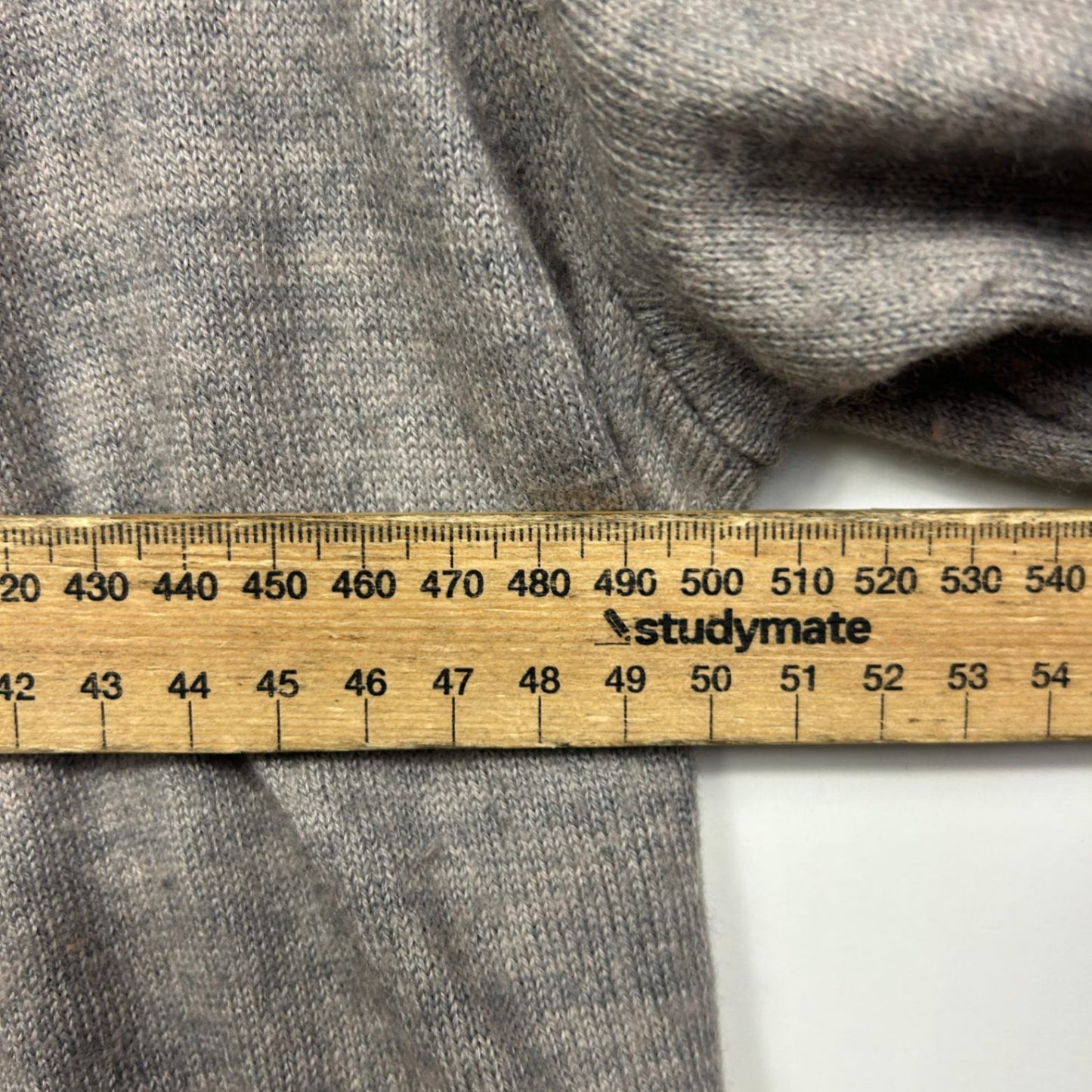 Tahari Merino Wool Blend Cardigan Jumper Size 14 16 Grey Long Sleeve Pockets