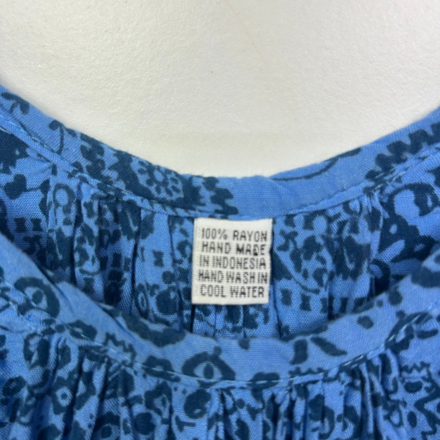 Boho Dress Size Size 14 16 Purple/Blue Short Sleeve Rayon