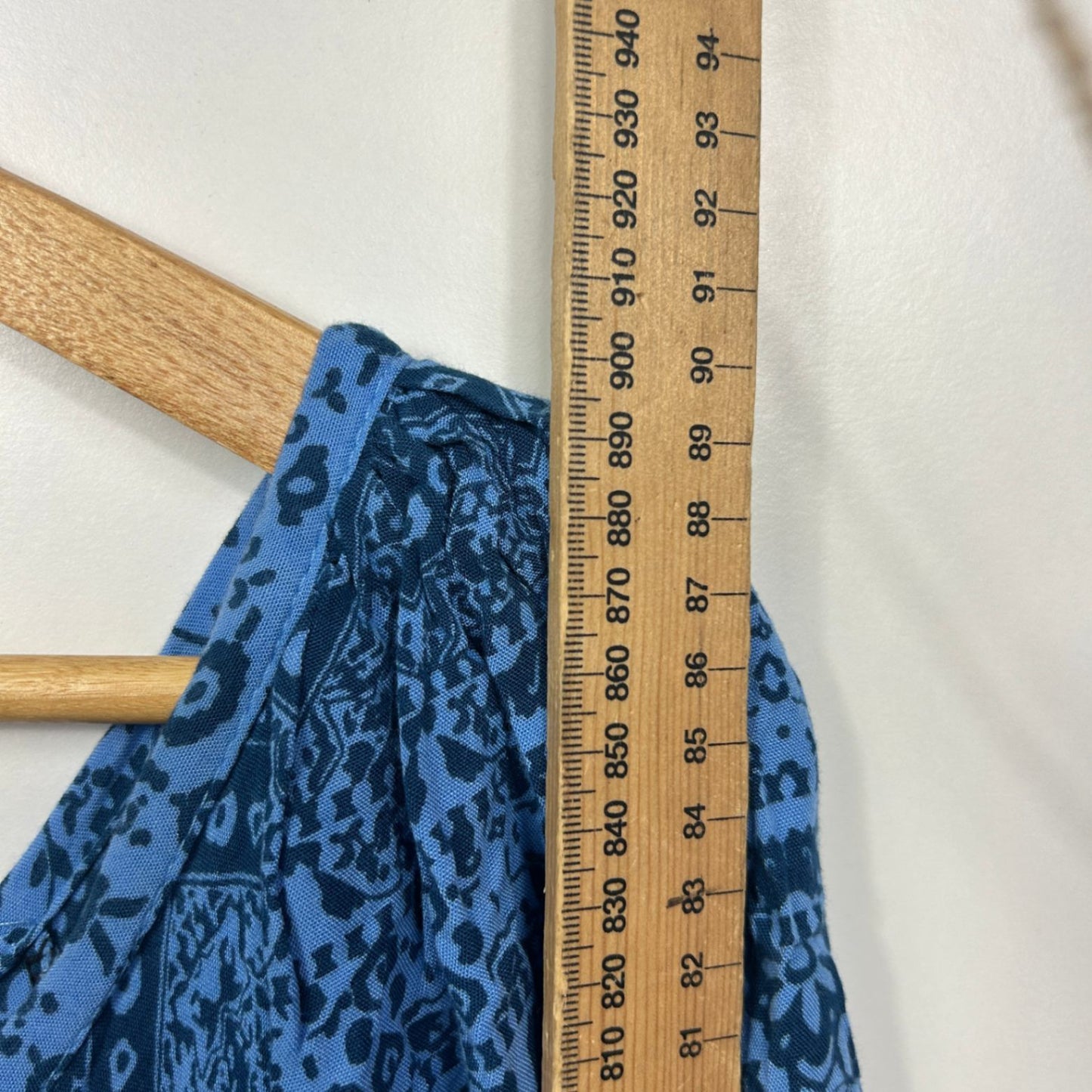 Boho Dress Size Size 14 16 Purple/Blue Short Sleeve Rayon