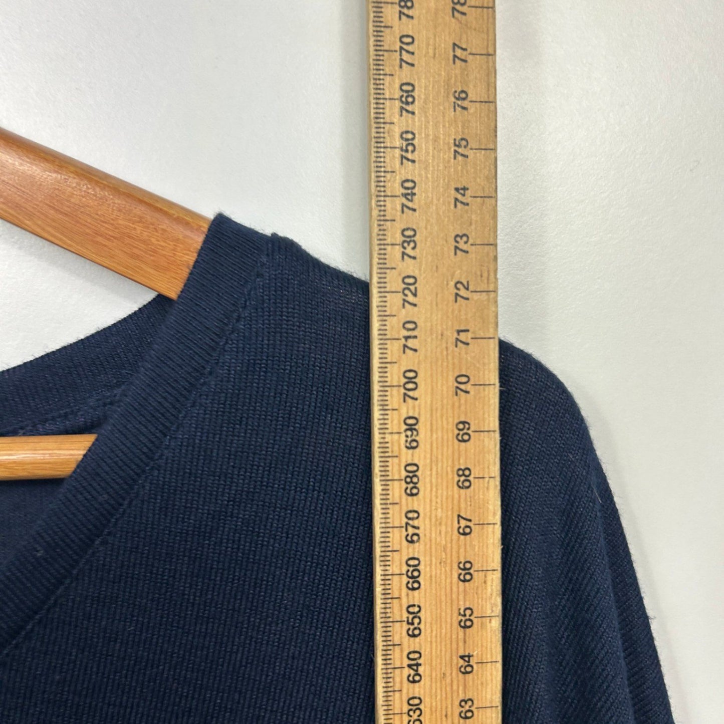 Seed Heritage Knit Top Size 16 XL Navy Long Sleeve Lightweight Viscose Blend