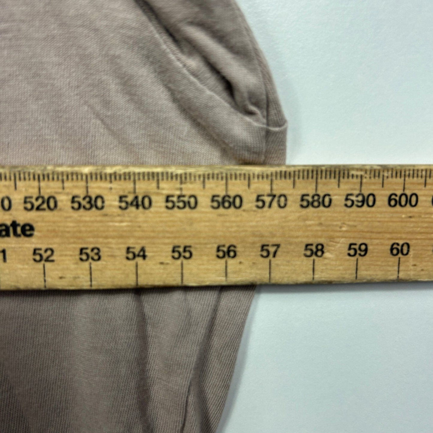 Assembly Label T-Shirt Size 14 Brown Short Sleeve 100% Cotton Logo Spellout