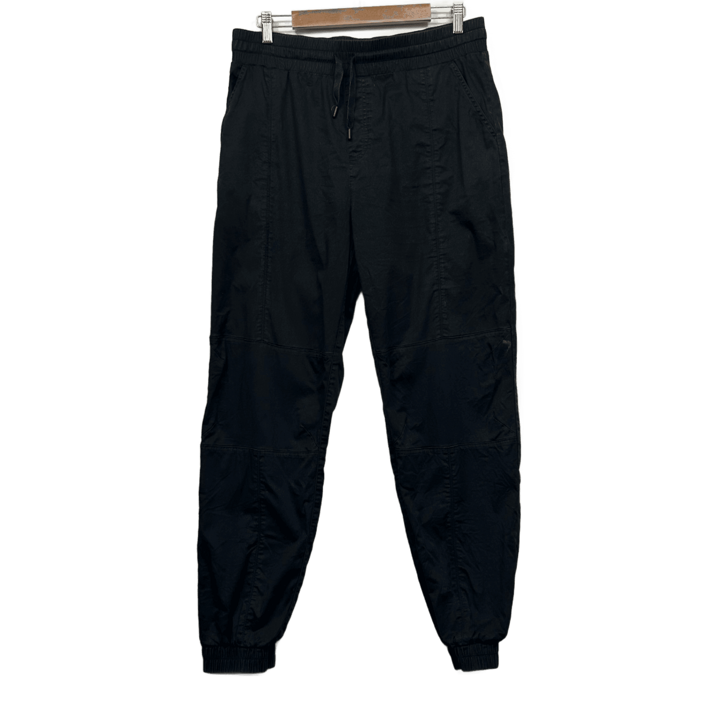 Lorna Jane Black Joggers Size 14 Large Cotton Elastane Pants Drawstring