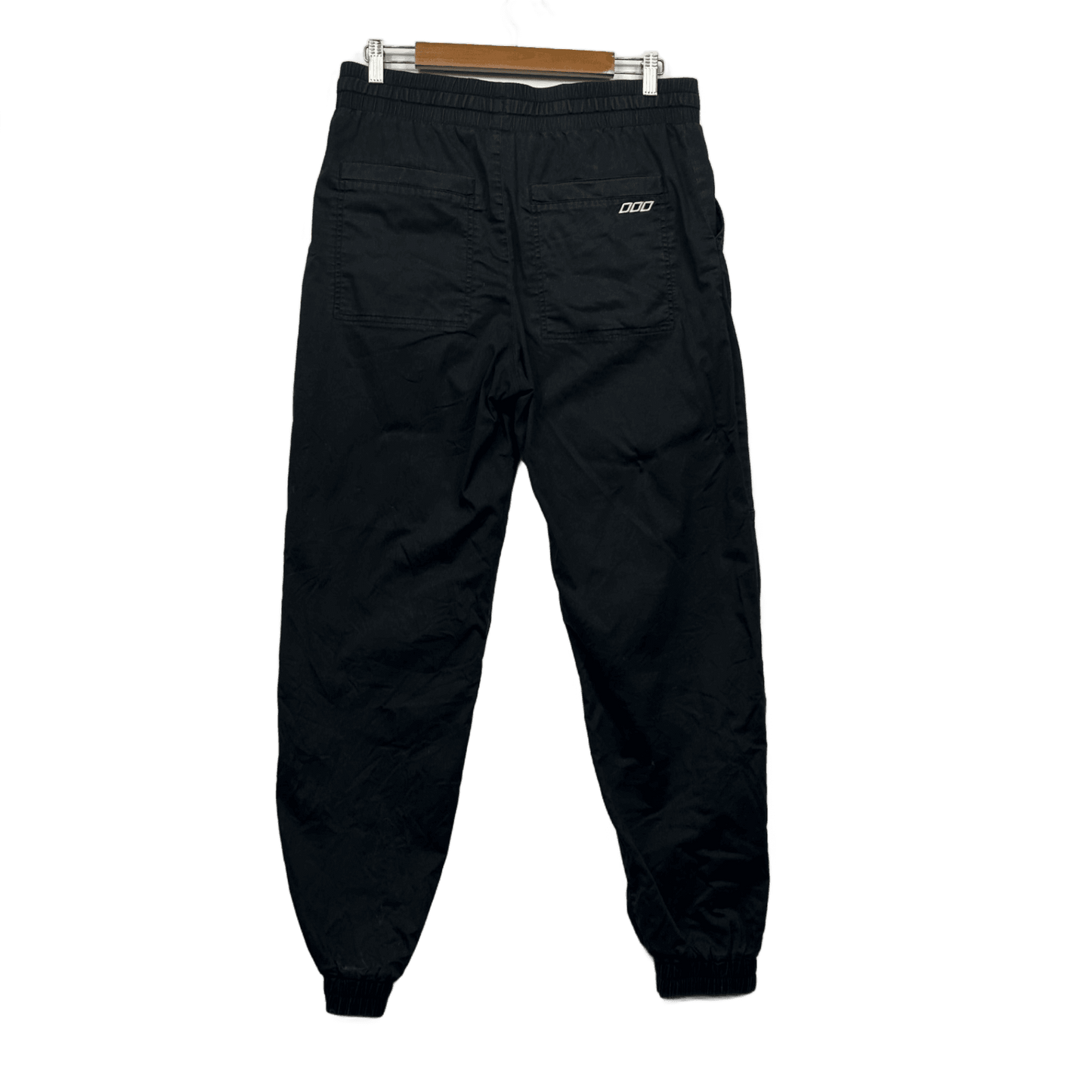 Lorna Jane Black Joggers Size 14 Large Cotton Elastane Pants Drawstring