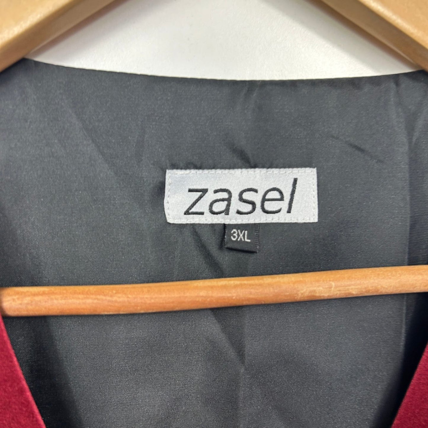 Zasel Mens Waistcoat Size 3XL Red Satin