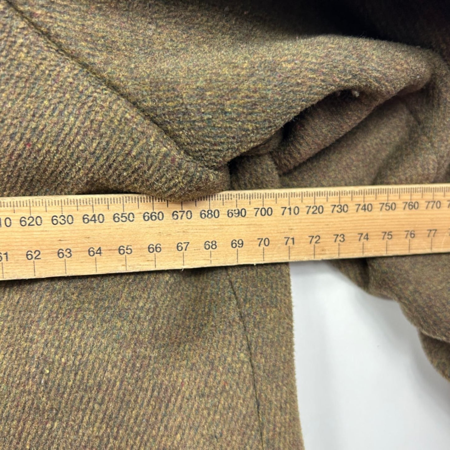 Hodgson Dale and Waters Size 26 Brown Wool Blend Swing Coat Jacket with Pockets