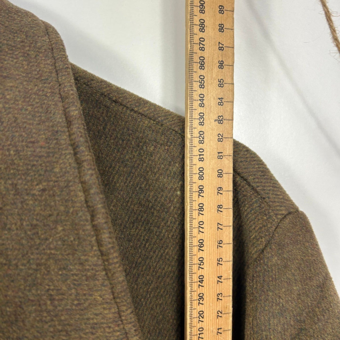Hodgson Dale and Waters Size 26 Brown Wool Blend Swing Coat Jacket with Pockets