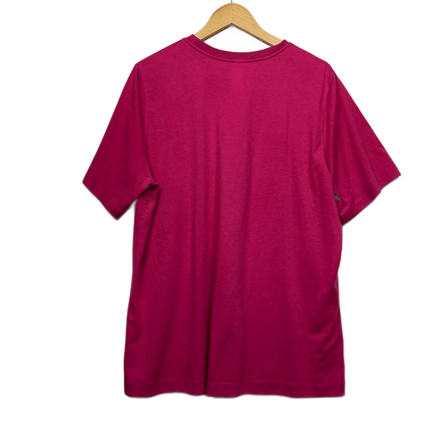 Lorna Jane Fuchsia Pink Cotton Short Sleeve Crew Neck  Tee T-Shirt Size 16 XL
