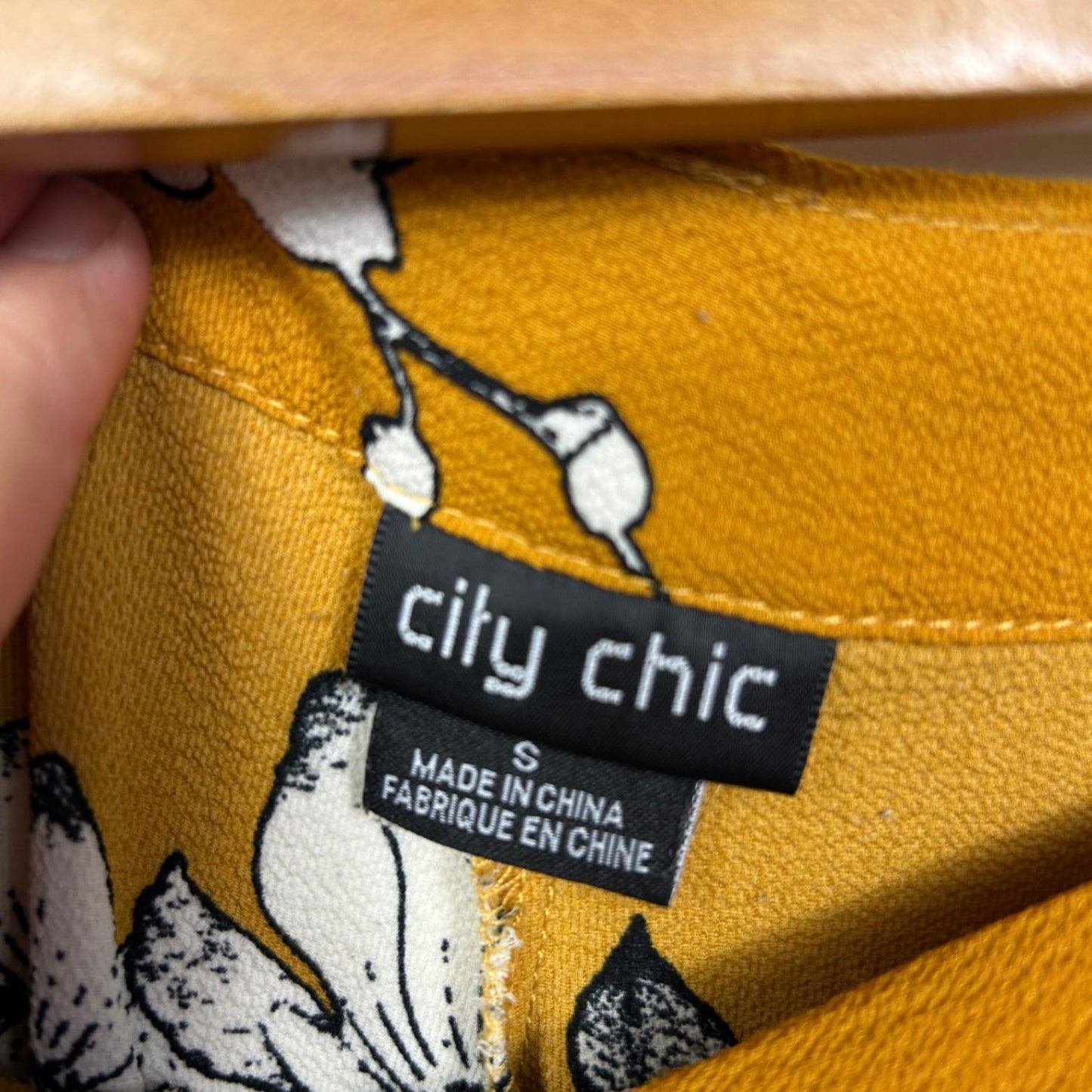 City Chic Mustard Yellow Wide Leg Palazzo Trousers Pants Side Zip Size 16