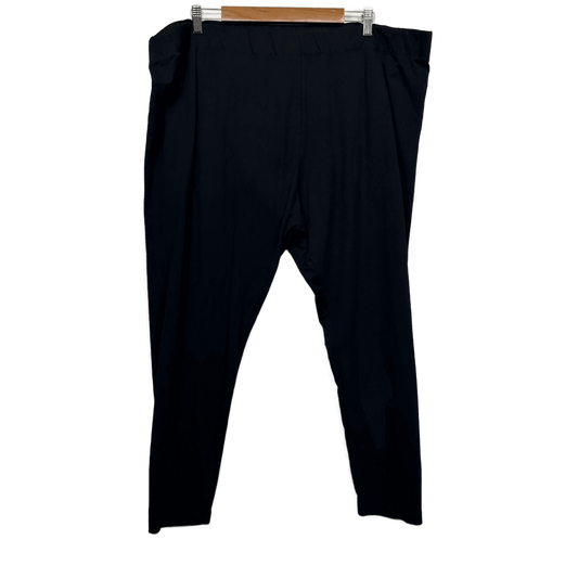 Belle Curve Black Pull On Stretch Leggings Womens Plus Cotton Elastane Size 26