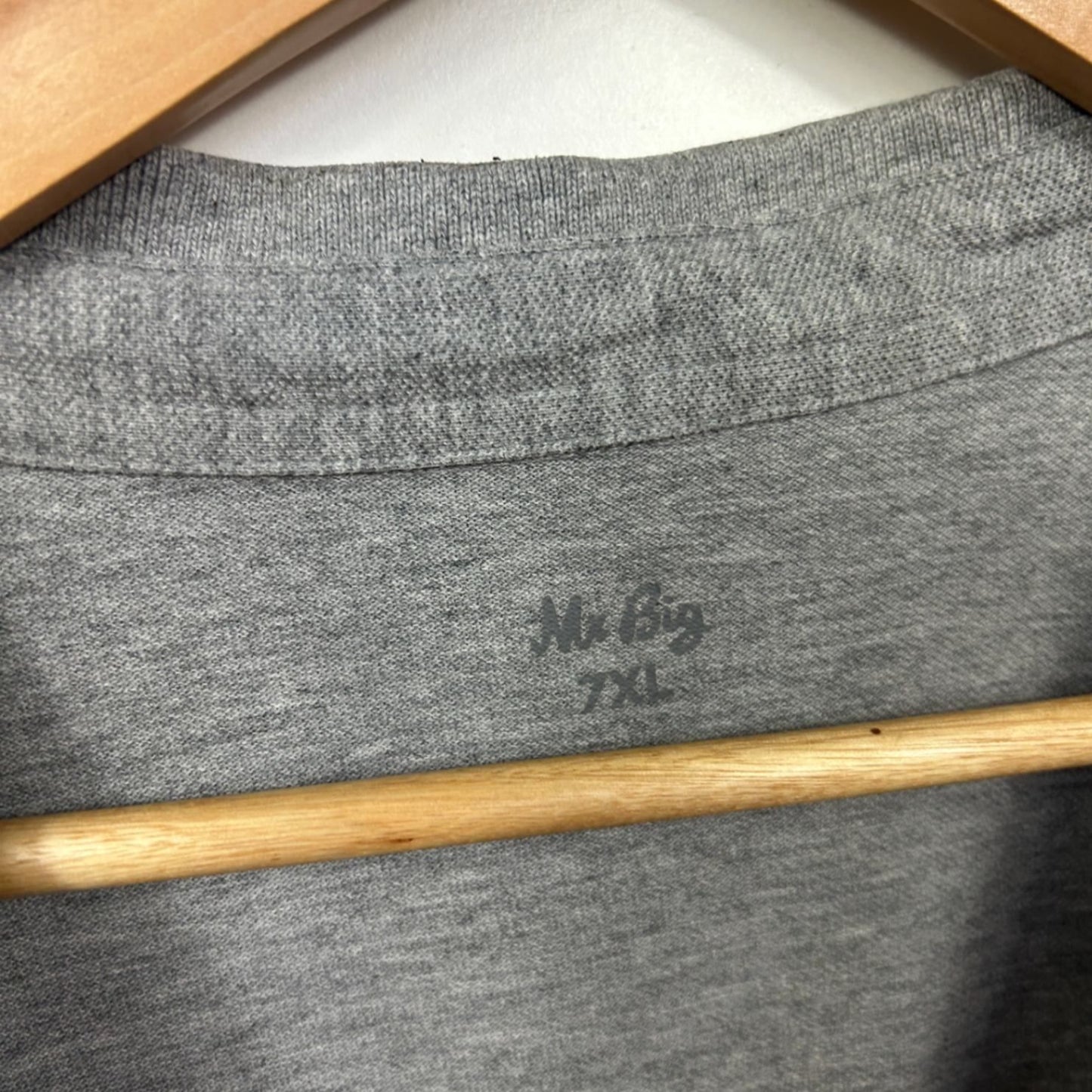 Mr Big Short Sleeve Grey Polo Size 7XL