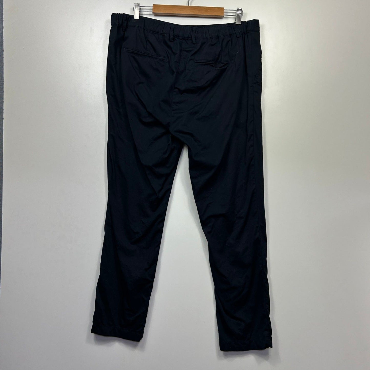 Johnny Bigg Trousers Size 38 Black Zip Fly Cotton