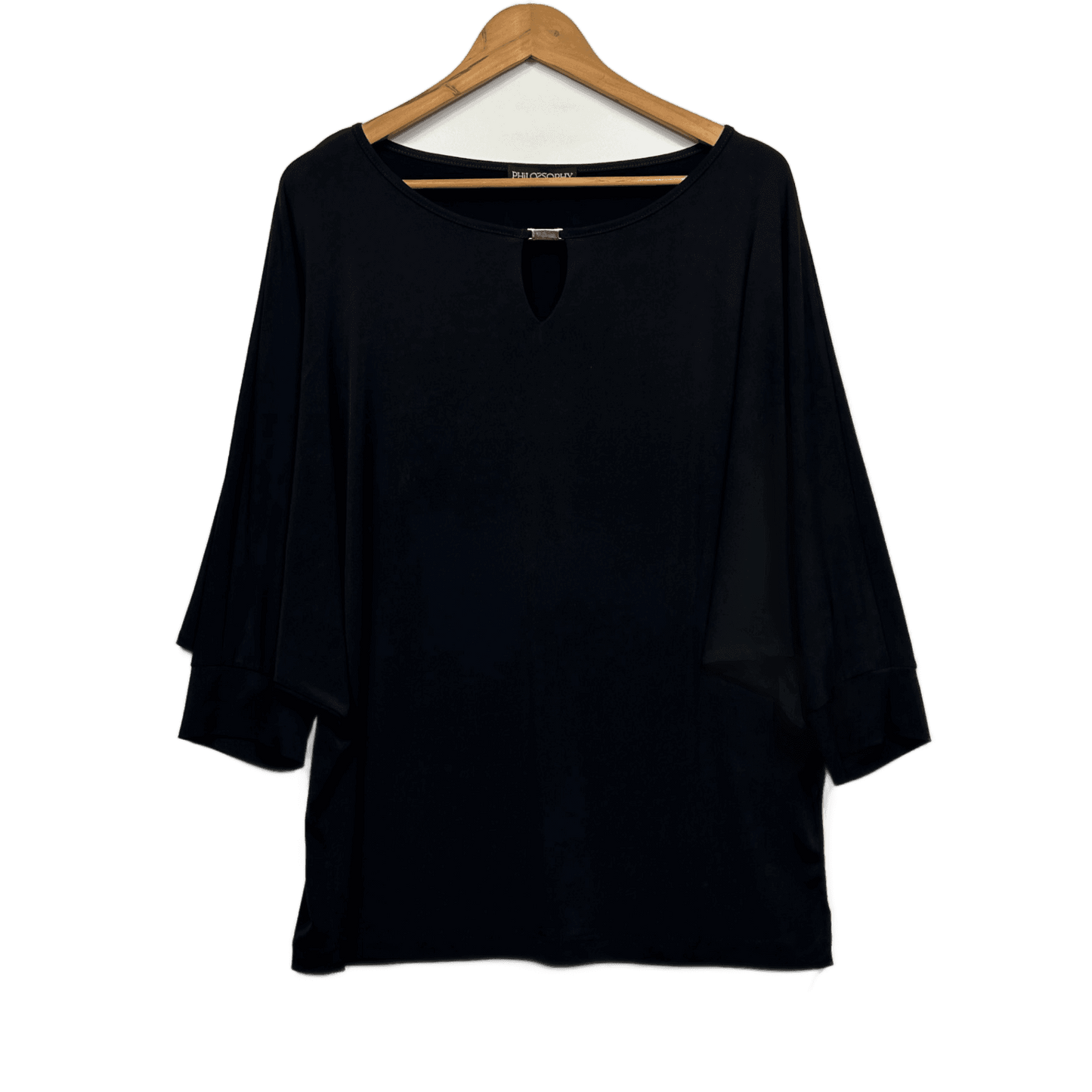Philosophy Australia Black Batwing Top Size 16 Black *Fault