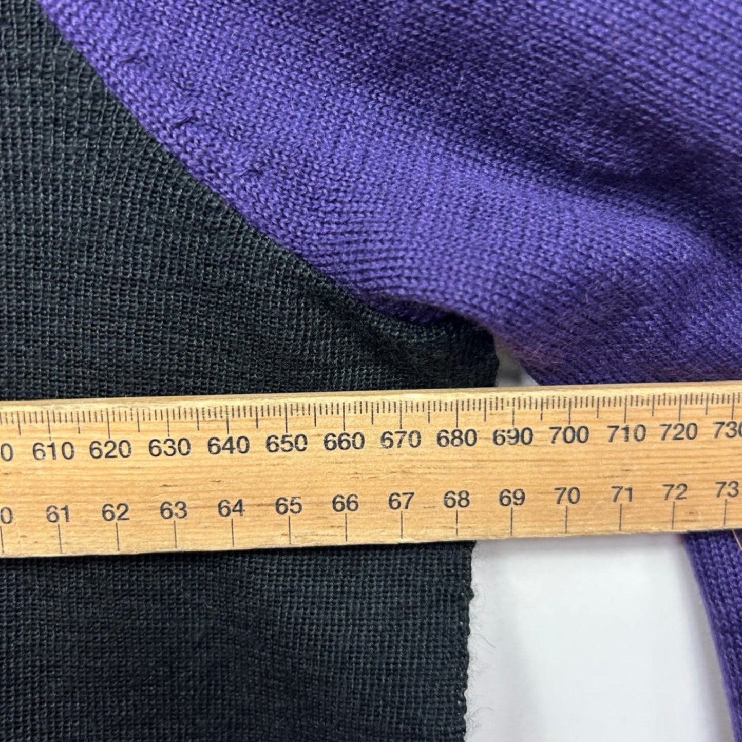 Taking Shape Purple Black Wool Blend Button Front Knit Top Cardigan Size 20 Plus