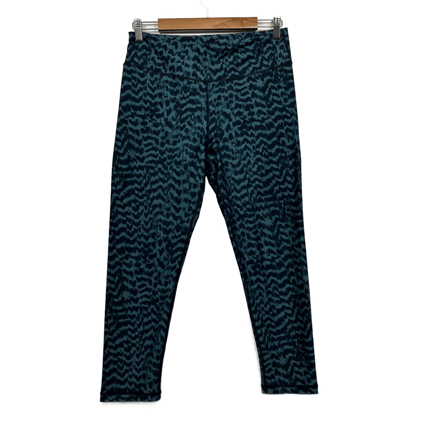 Crane Activewear Leggings Size 14 L 3/4 Length Blue Black