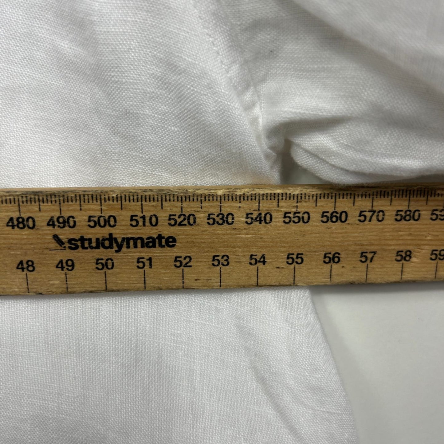 Target Linen Top Shirt Size 12 White Short Sleeve Collared