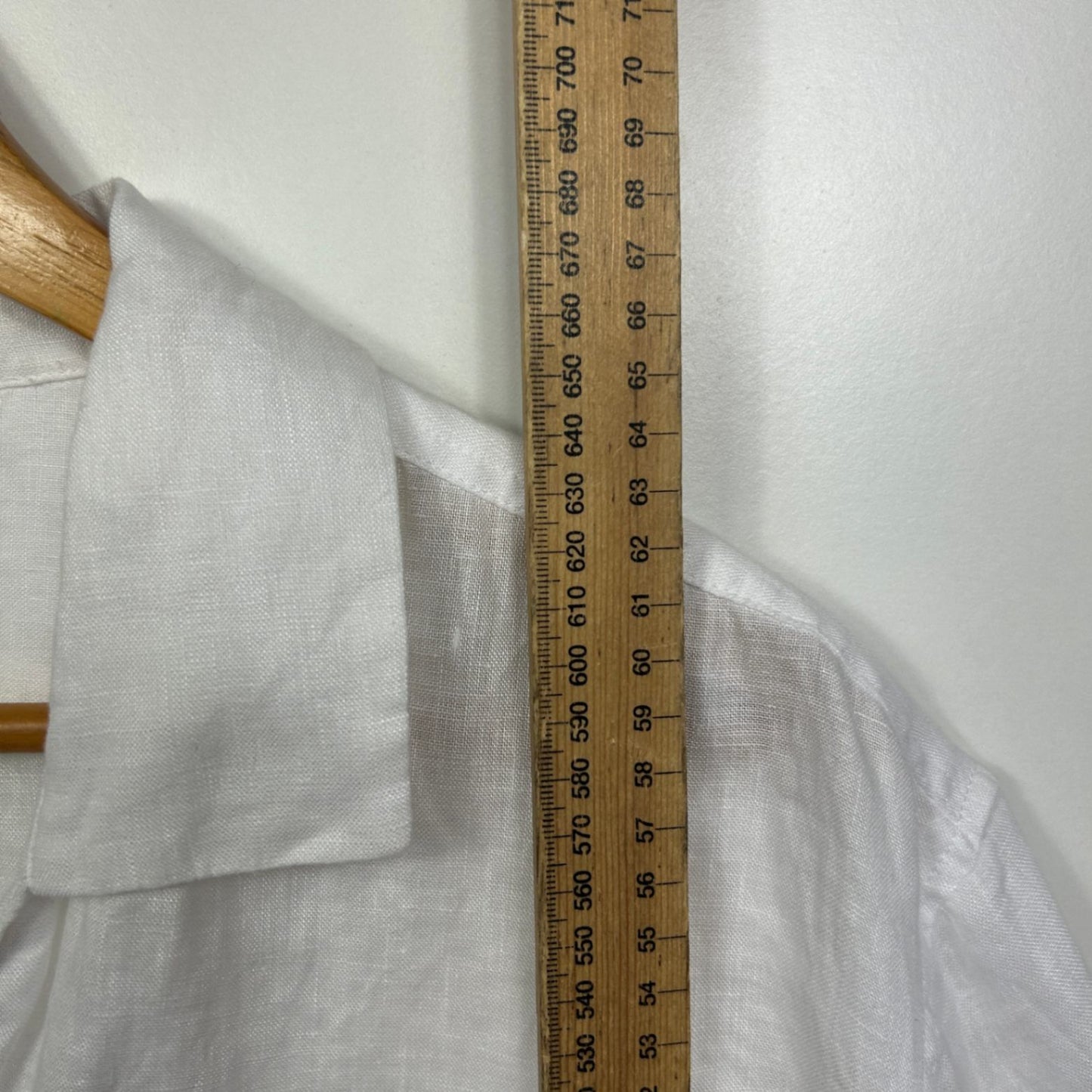 Target Linen Top Shirt Size 12 White Short Sleeve Collared