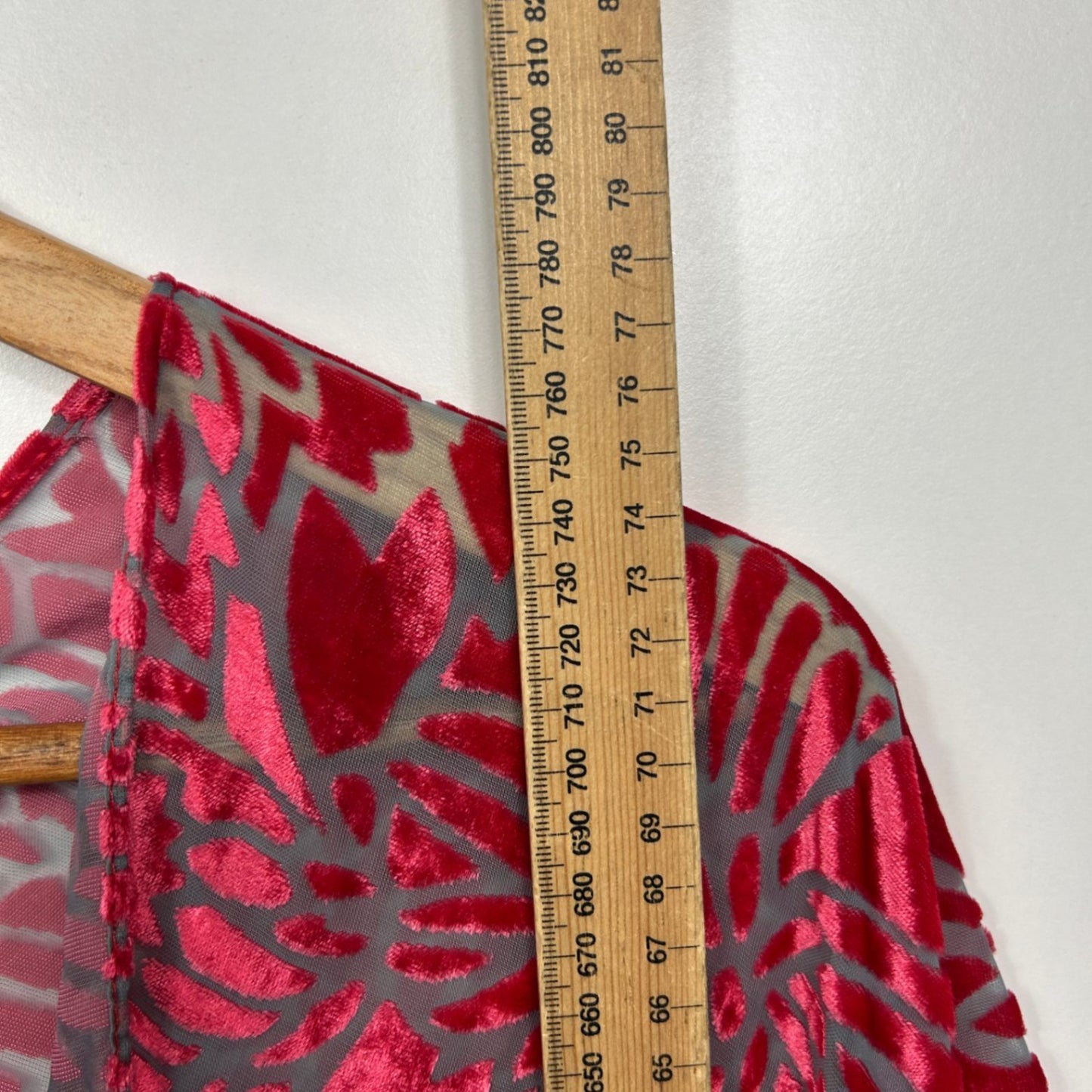Taking Shape Velvet Open Front Boho Kimono Top Jacket Cape One Size Plus